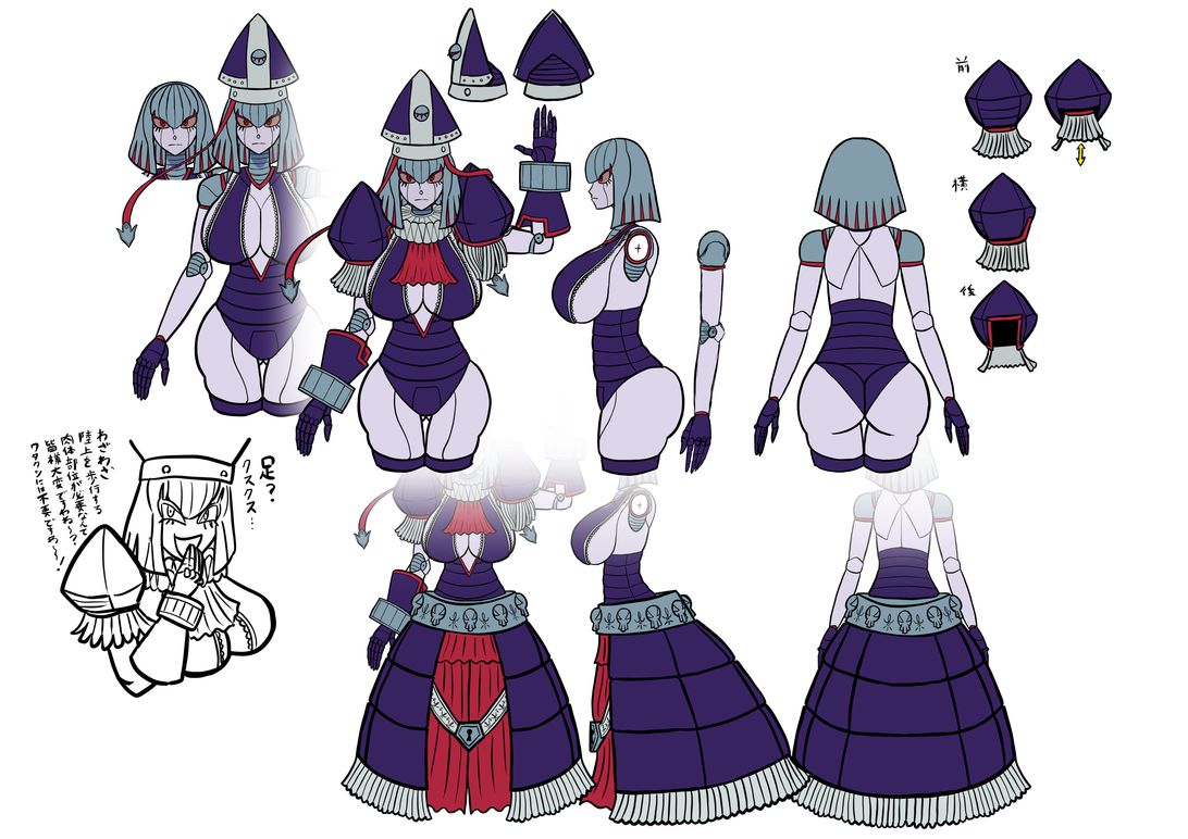 キャラクターデザイン：ロボ娘