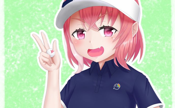 配信用背景、美少女