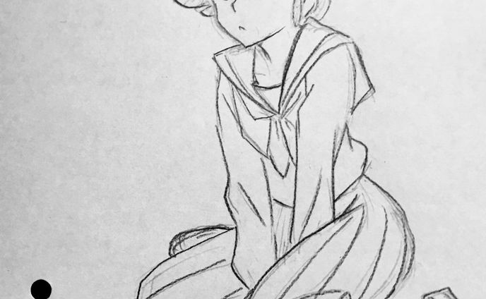‪セーラー服を着た あたるのイラスト‬
‪#息抜きイラストネタ‬
