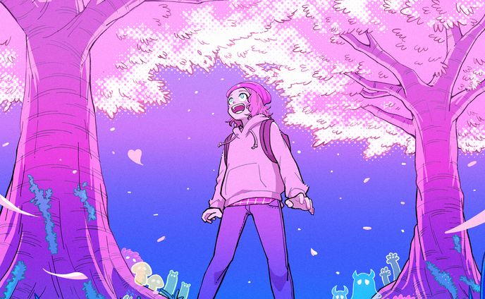 [original illust]迷いの森の桜