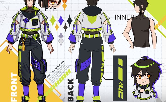 Vtuber Model and Character Sheet 