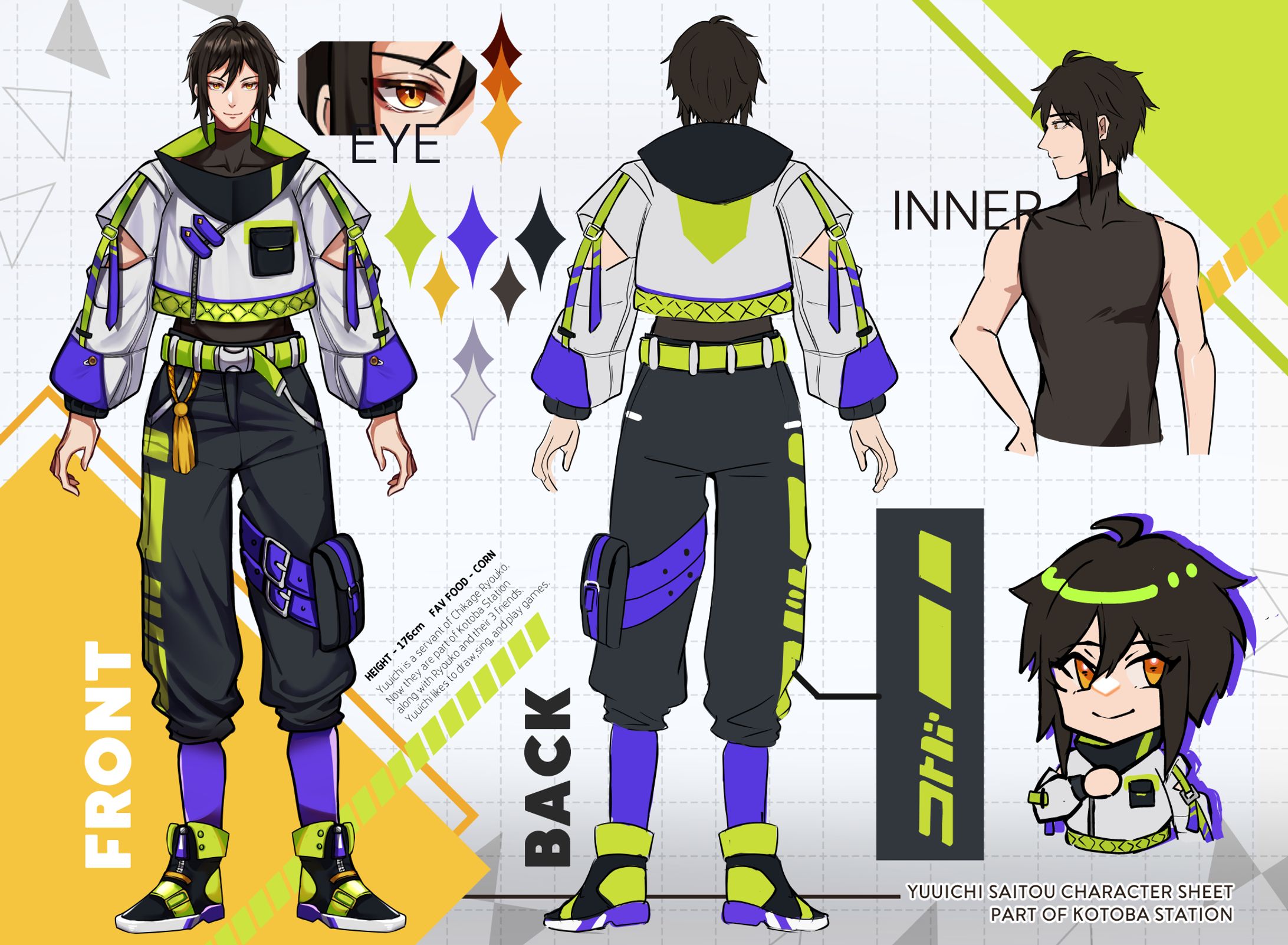 Vtuber Model and Character Sheet -1