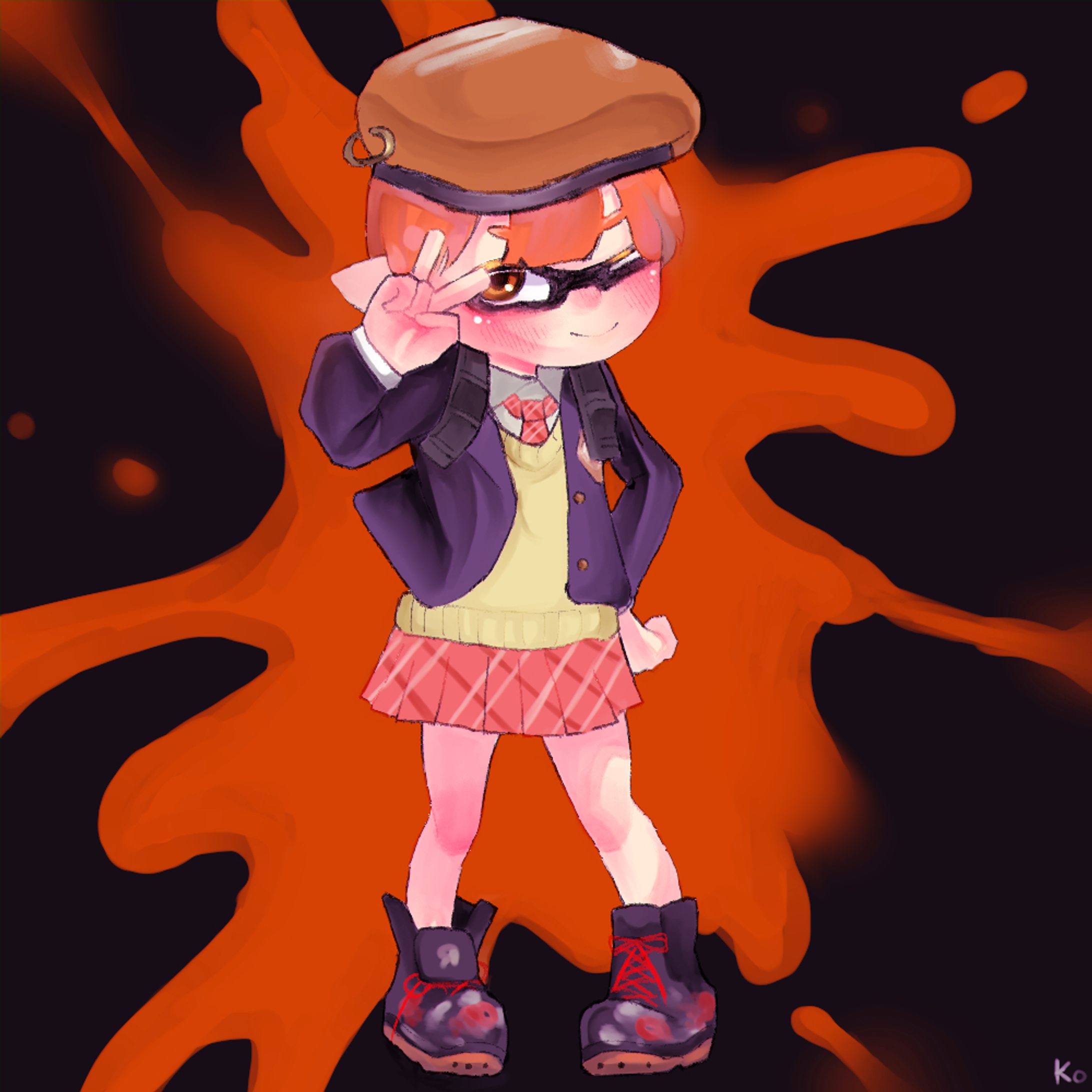 【創作】イカ化うちの子-1