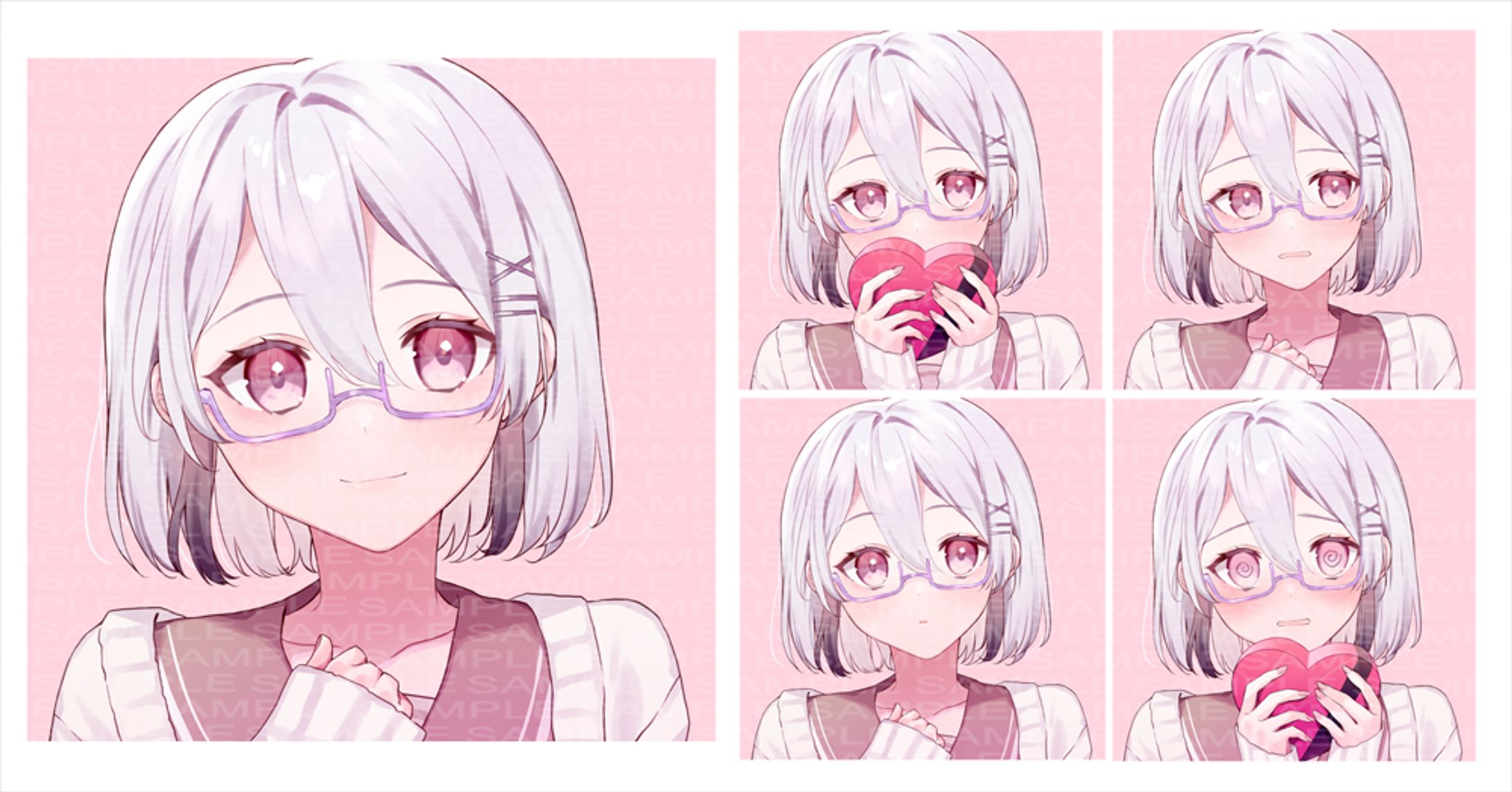 【アイコン】アイコンイラスト(差分5種)-1