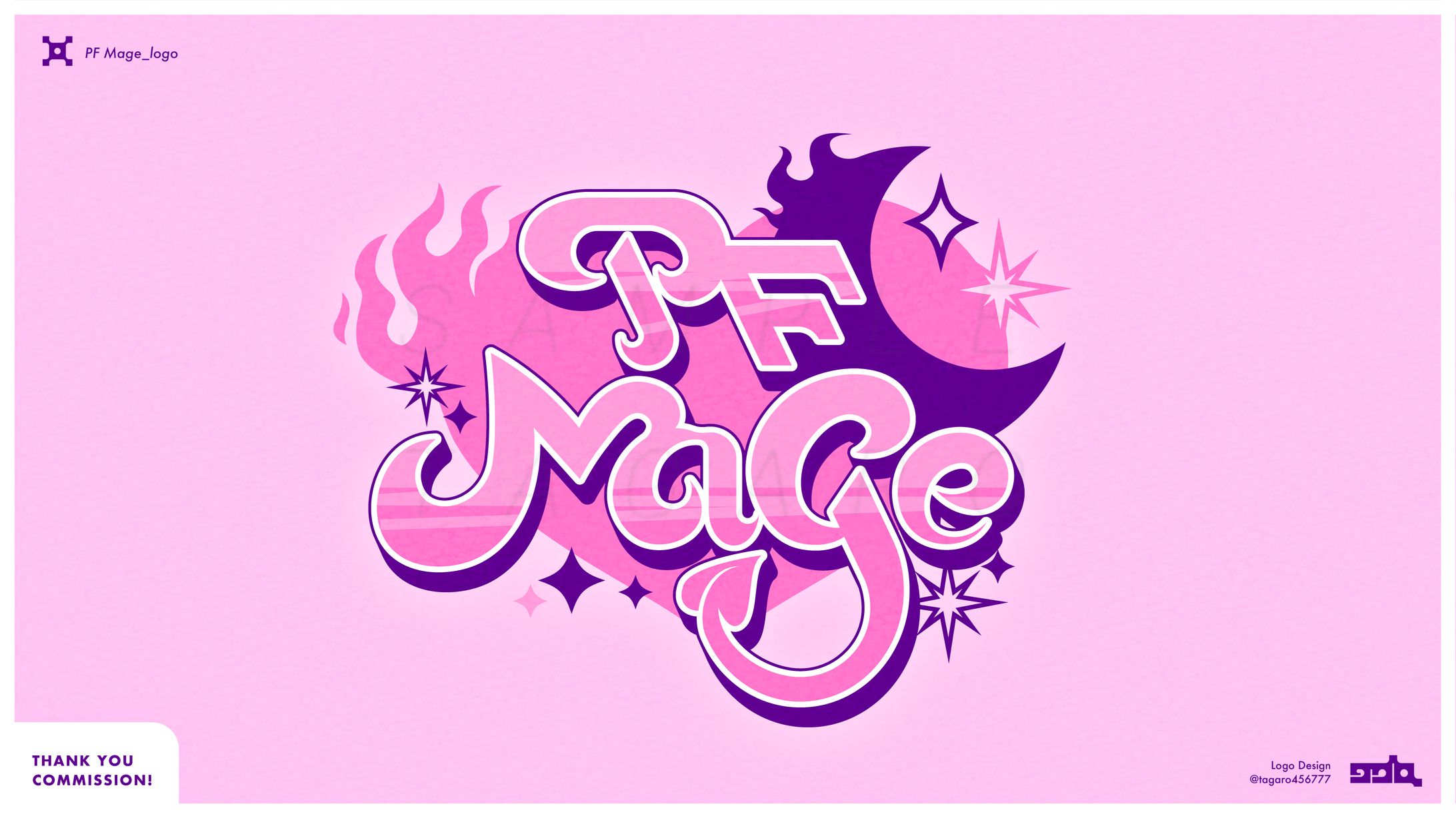 【skeb】「PF Mage」logo-1