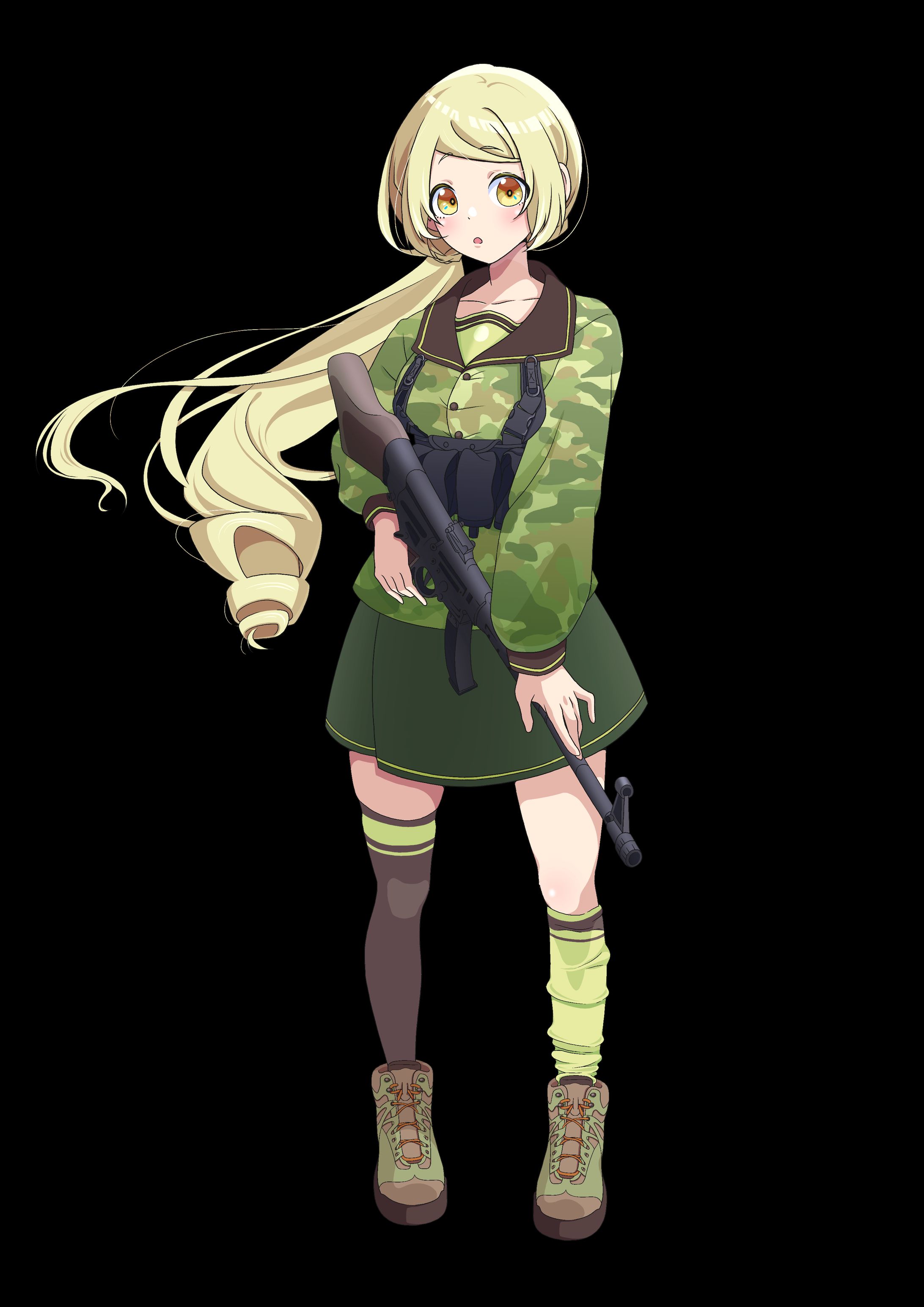 銃火器を持った少女-1