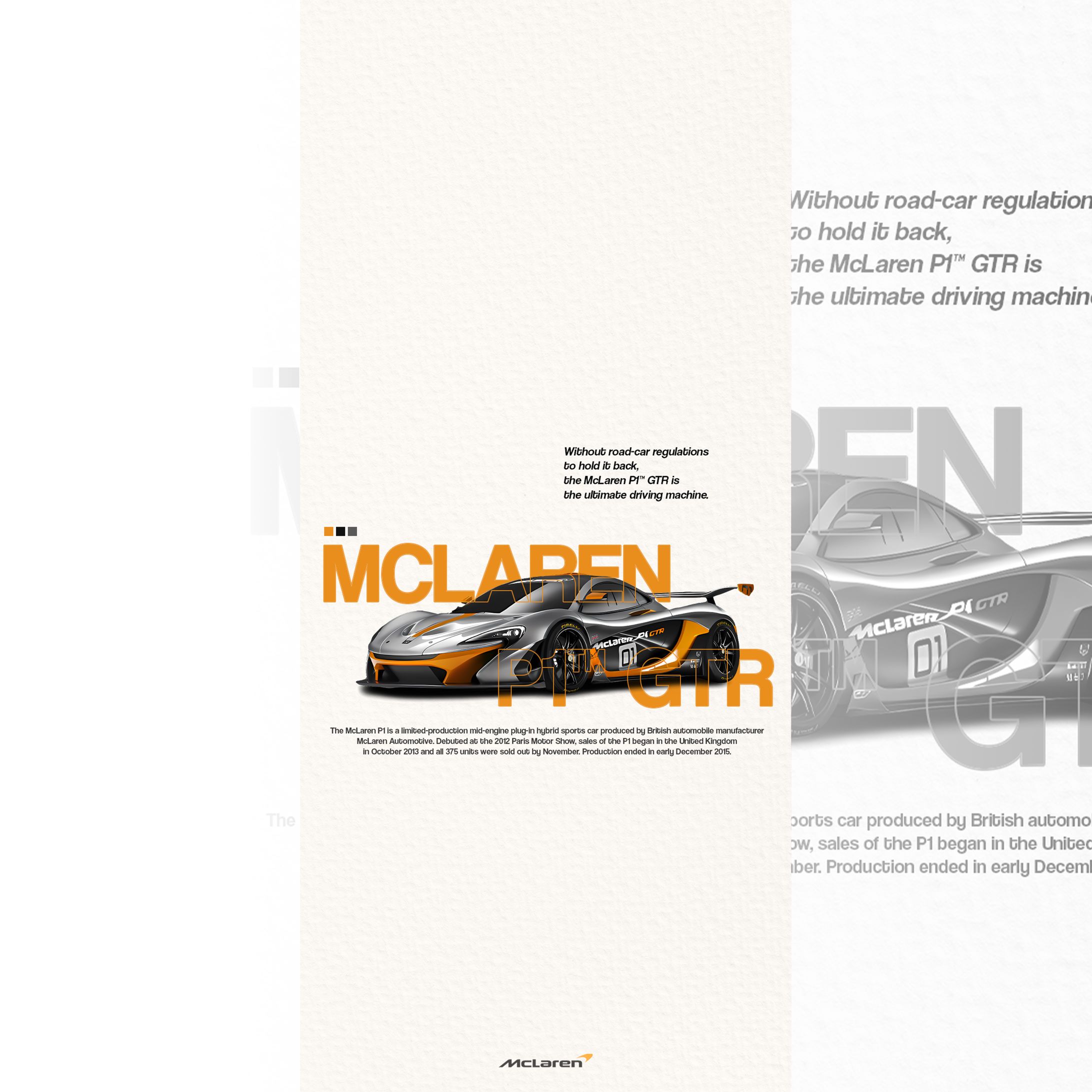 [Phone Case Design] - Mclaren P1 GTR-1