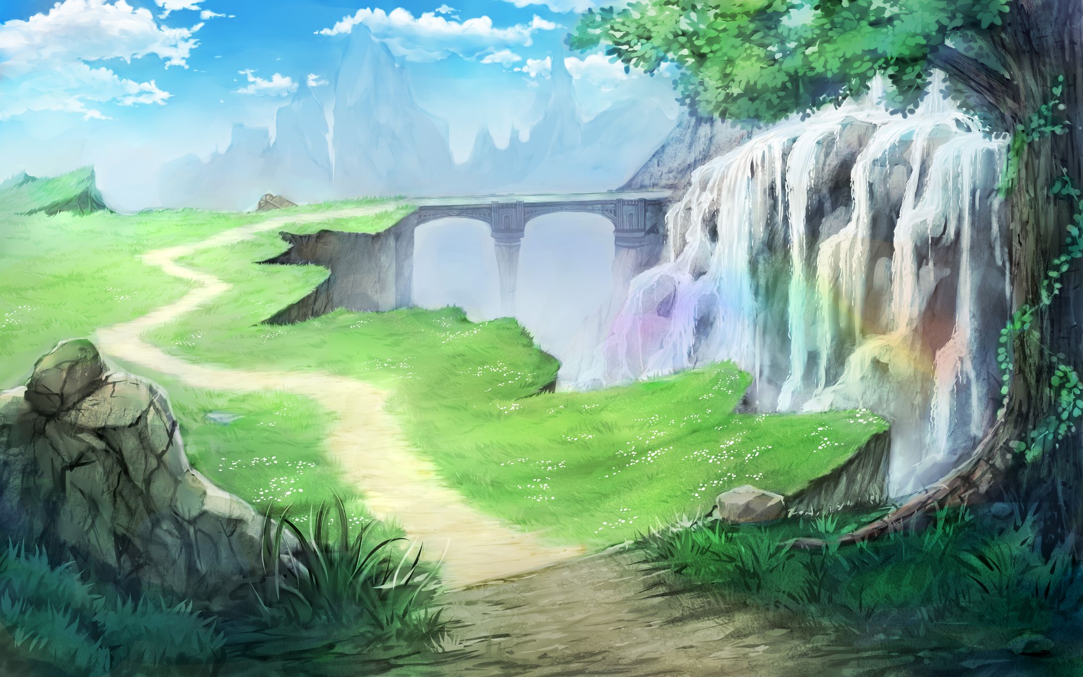 ファンタジー背景イラスト-1