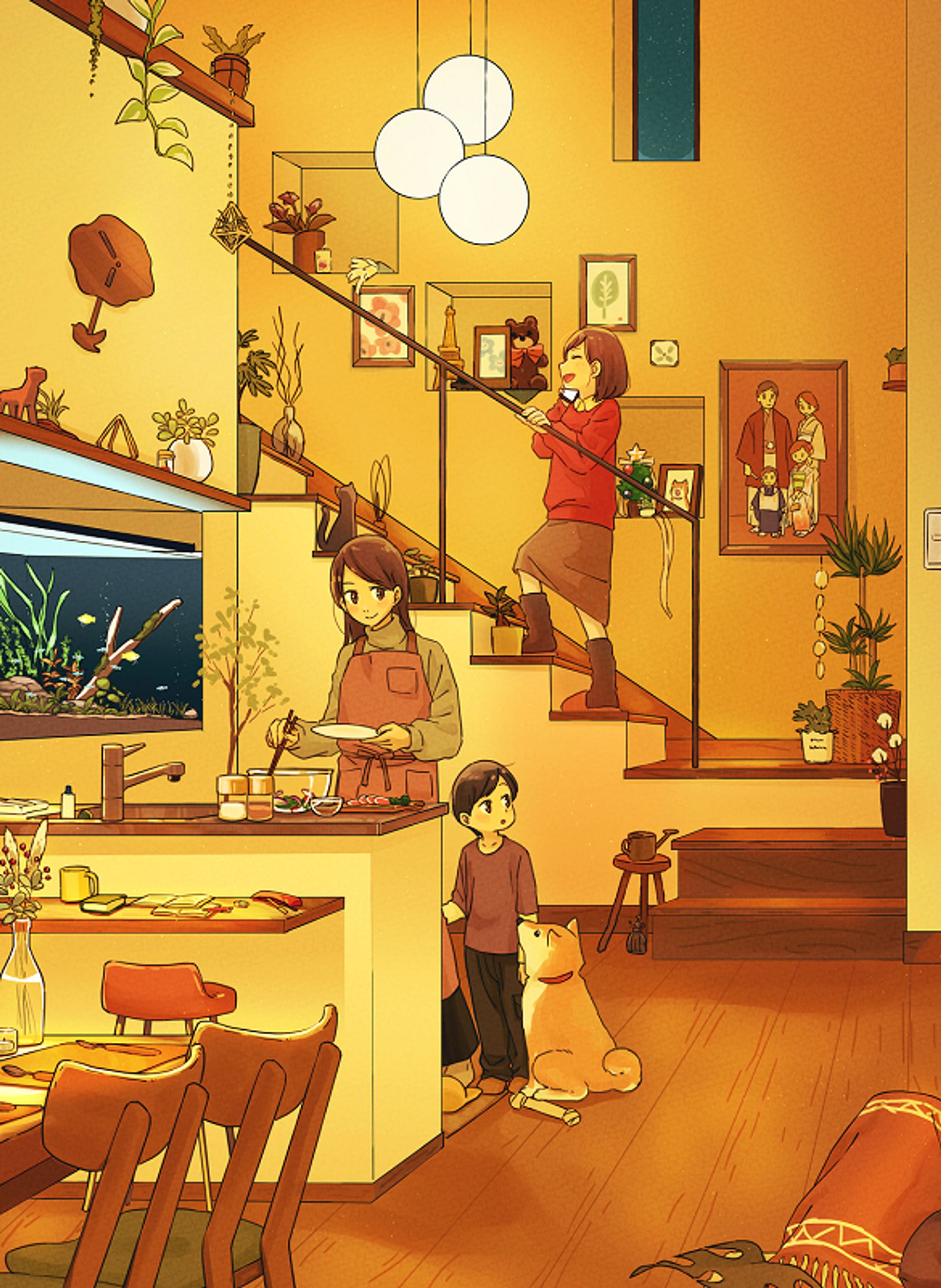 【仕事絵】成人の日お祝い無限アートイラスト-1