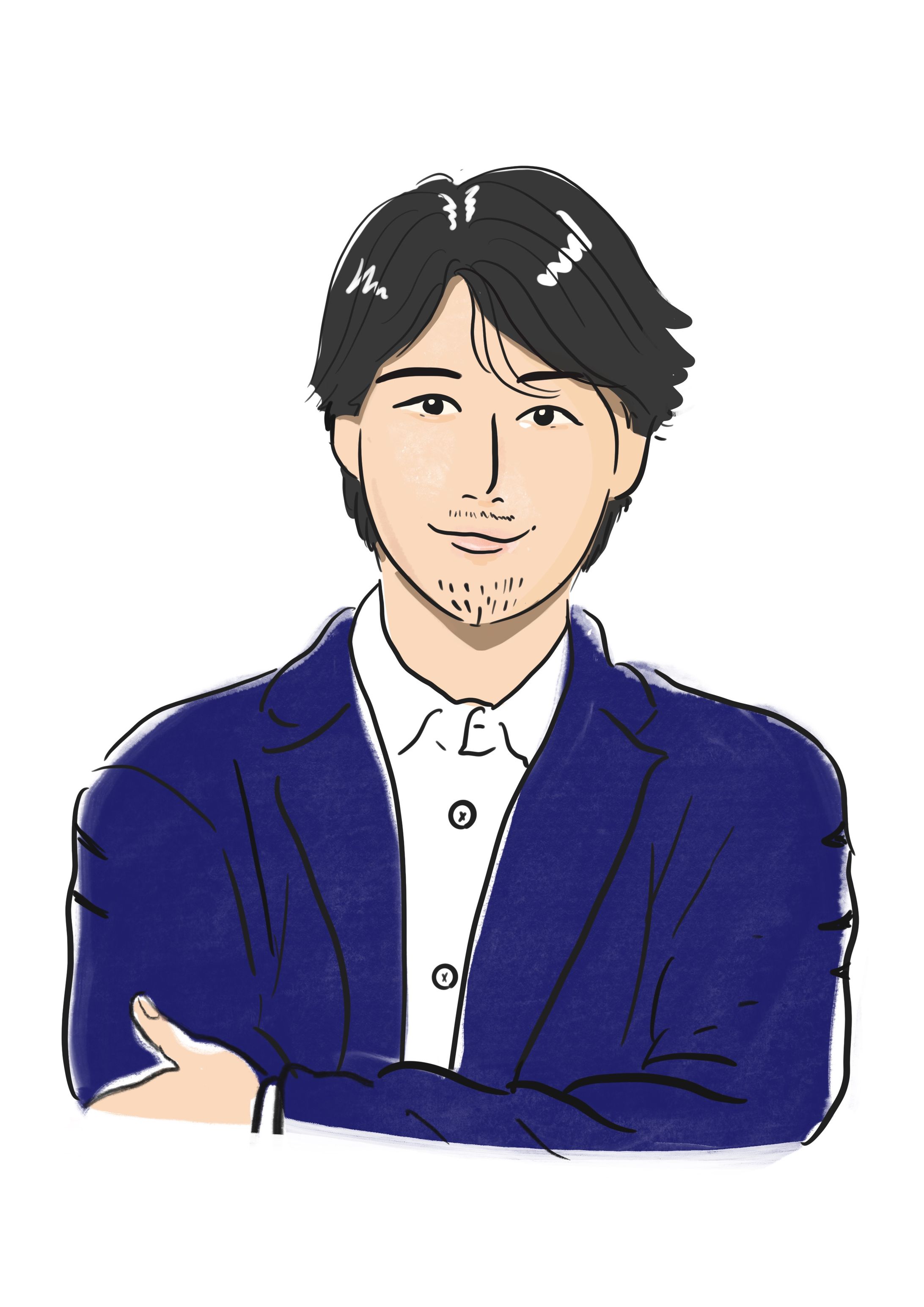 イラスト制作_OL女子を見つめる男性上司-1