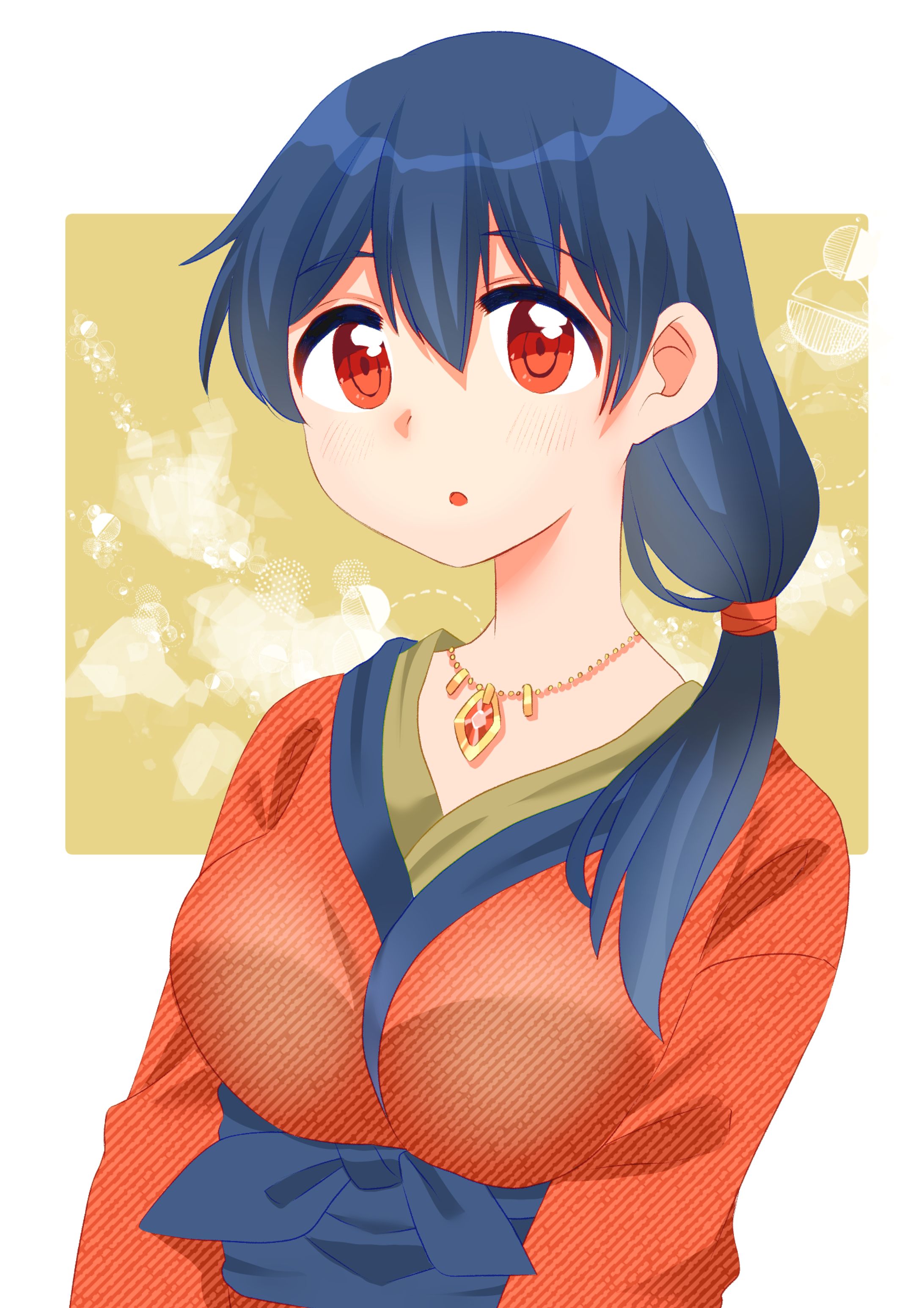 東方風の衣装の少女-1