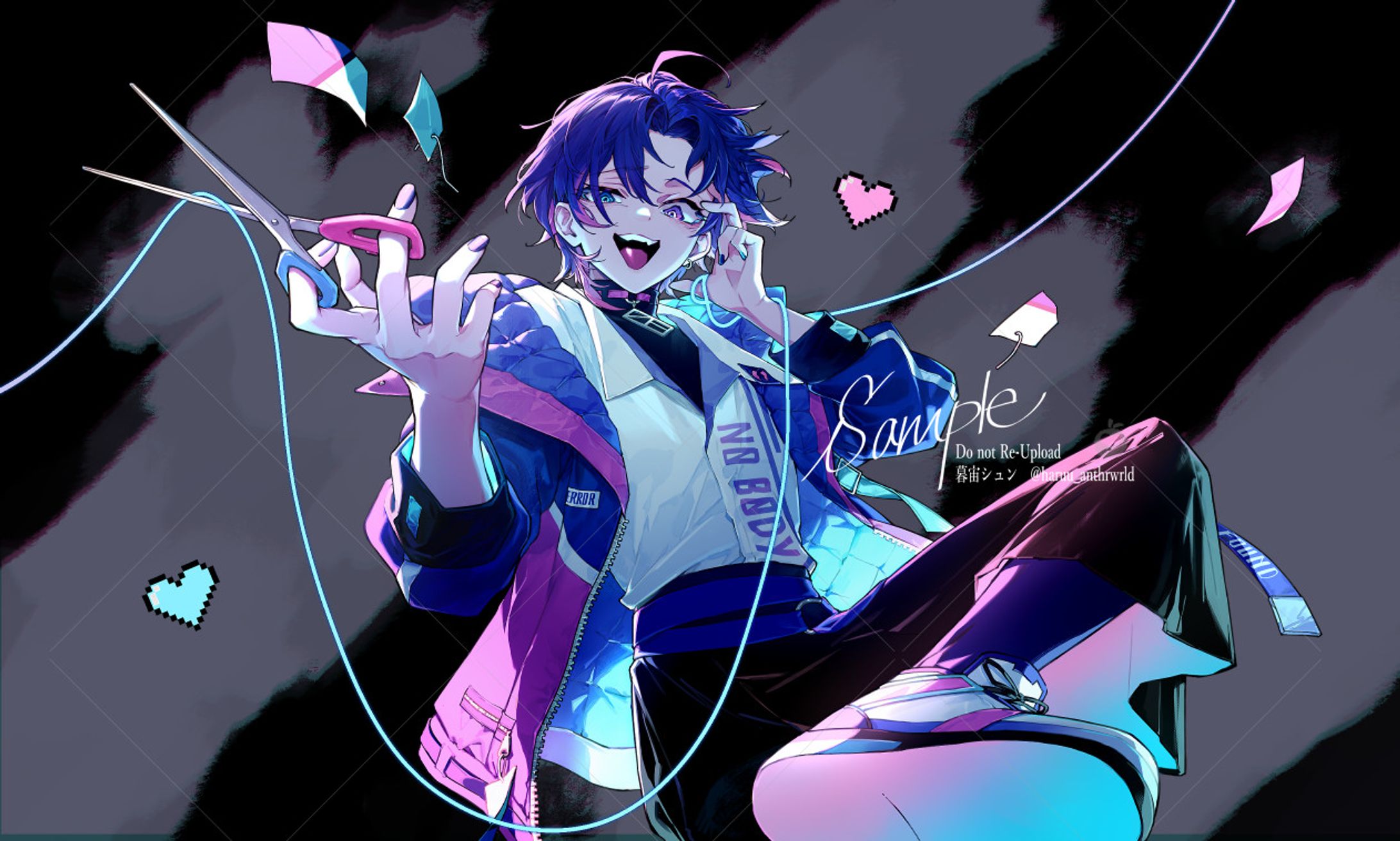 すみ様　「バグ」歌ってみた動画用イラスト-1