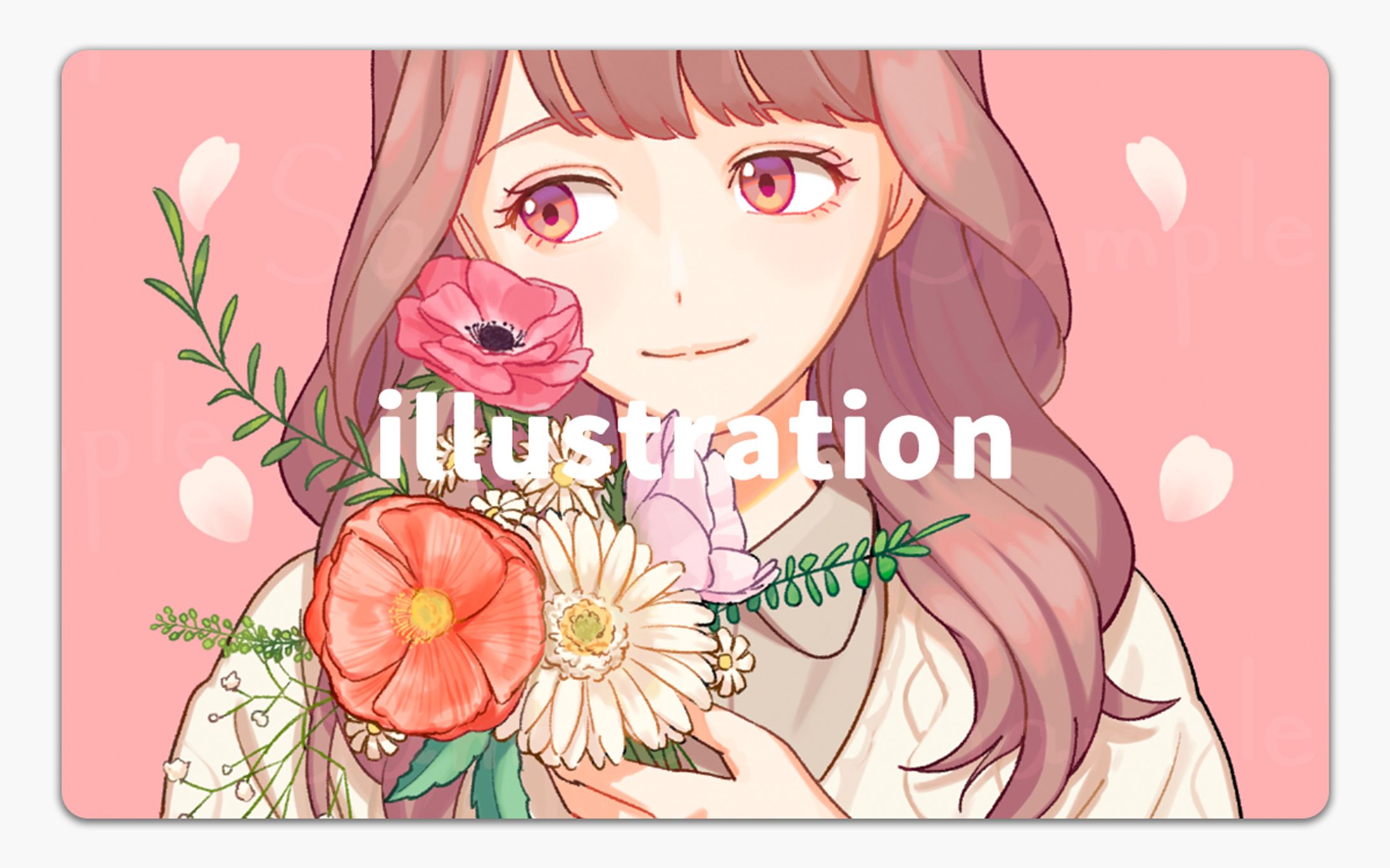 アイコンイラスト 女の子-1
