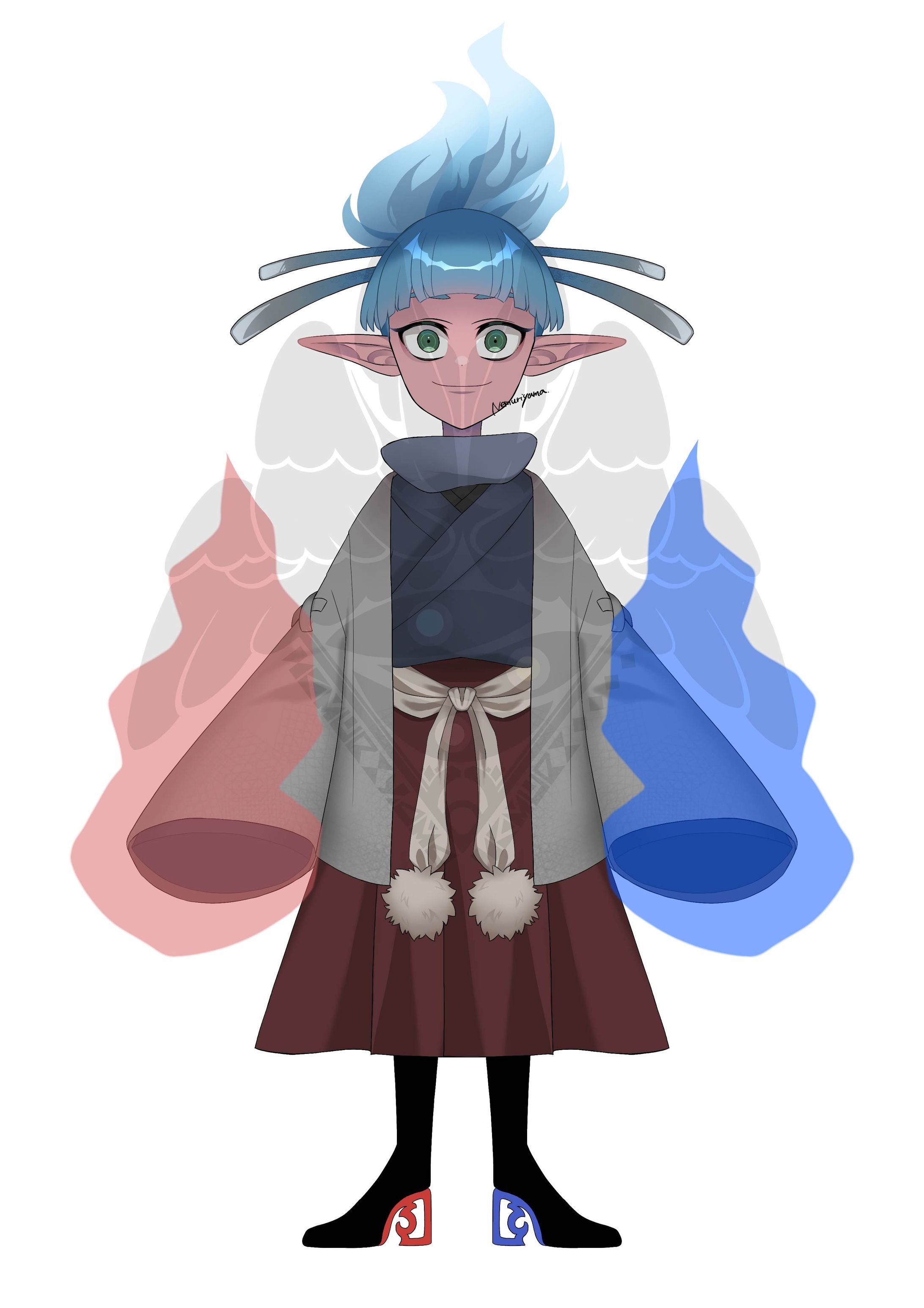 【イラスト】褐色肌さん-1