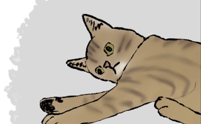 LINEスタンプ風猫②