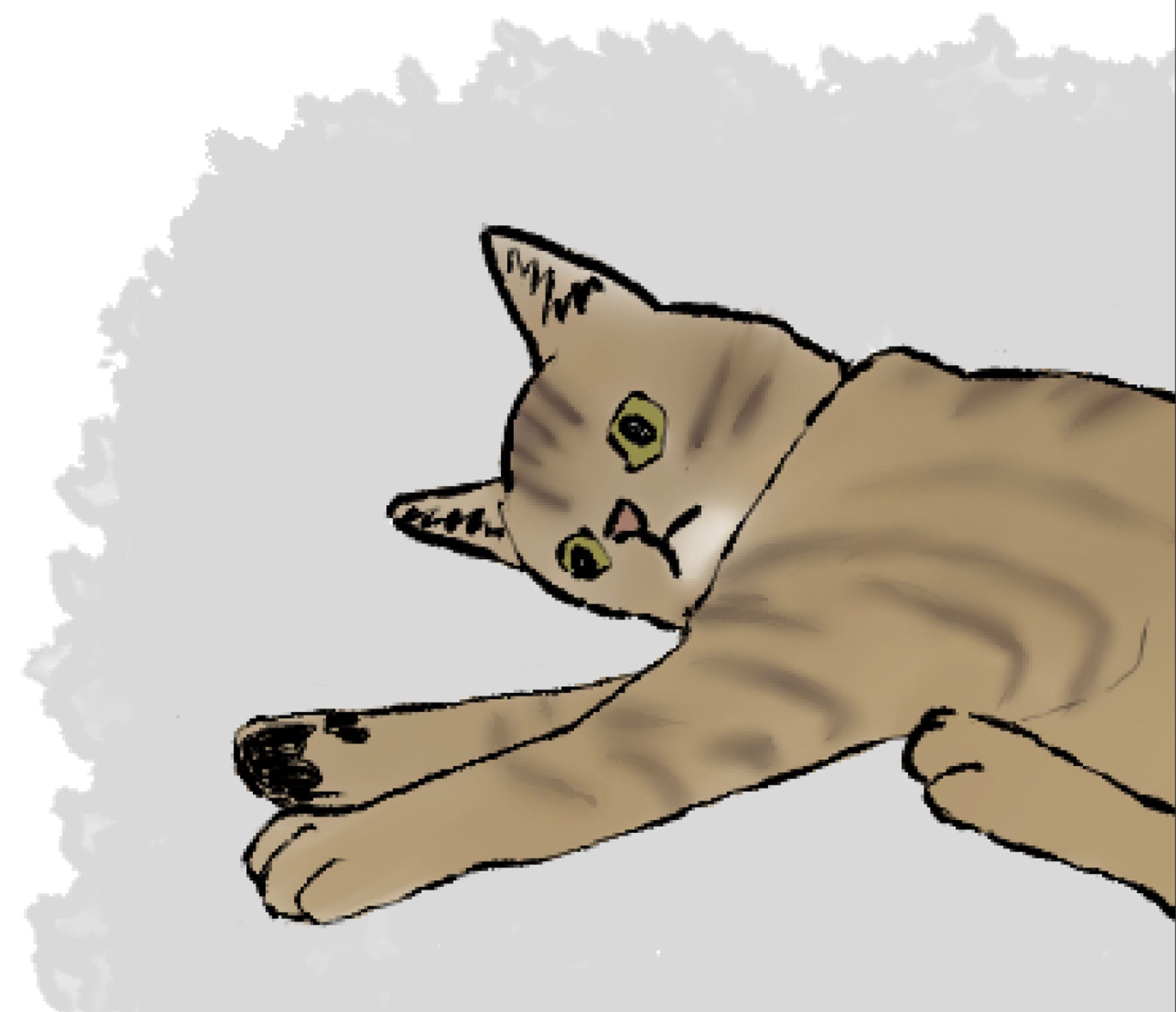 LINEスタンプ風猫②-1