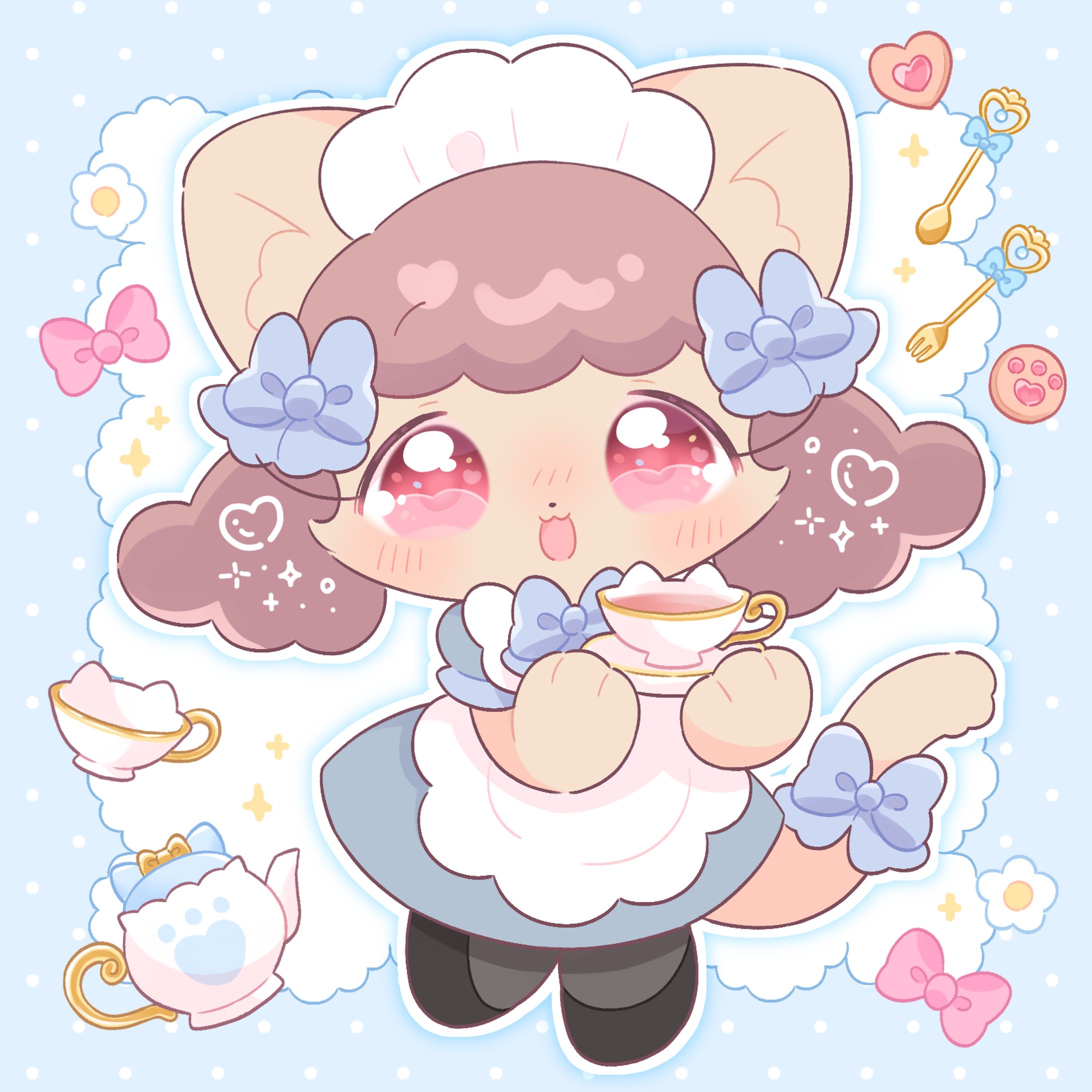 きゅるふわメイド猫ちゃん-1