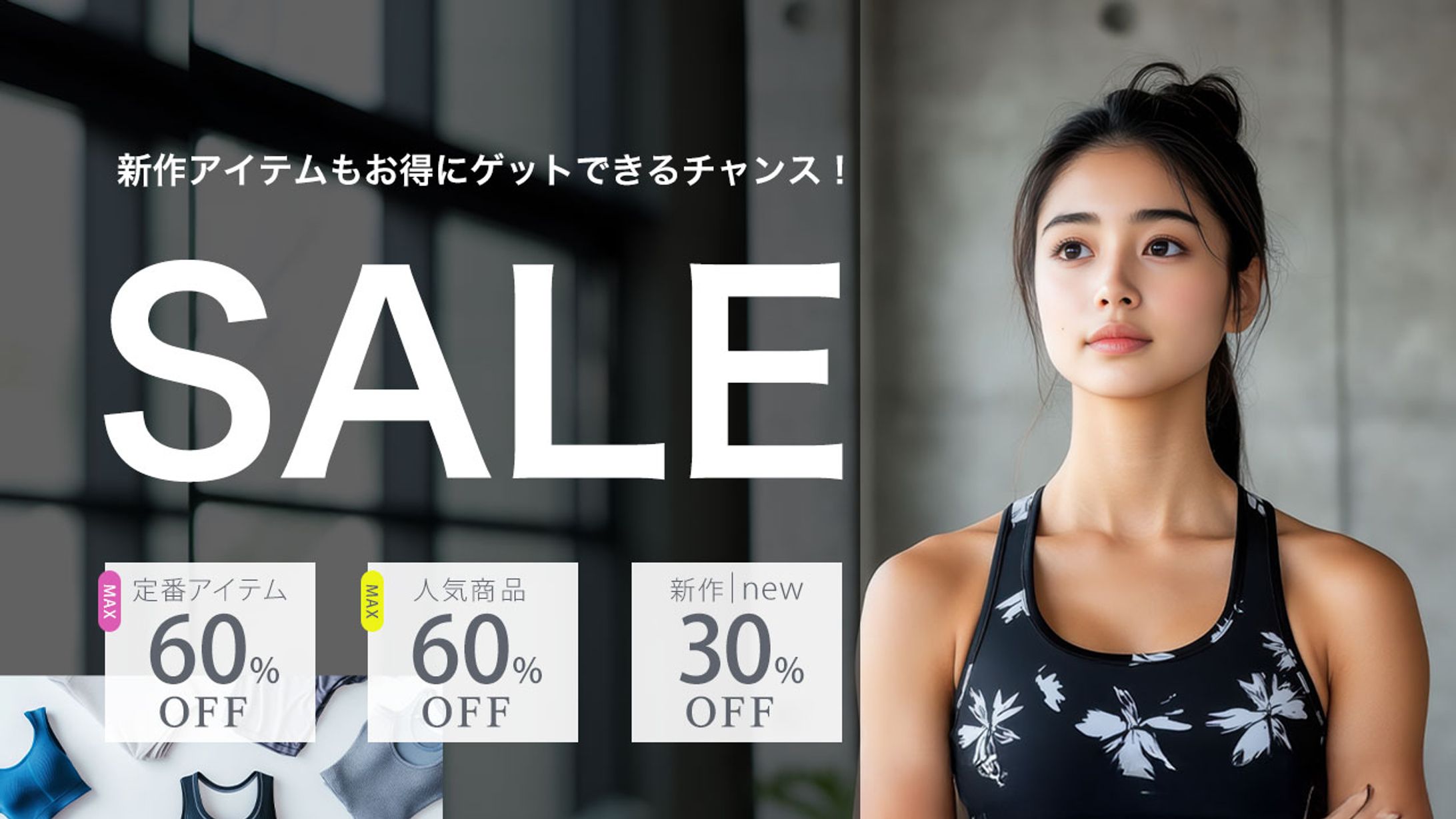 【制作実績】ECサイトカルーセル_ヨガウェア-1