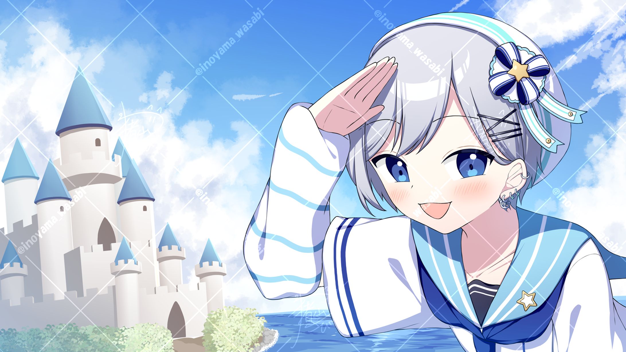 歌ってみた動画用イラスト-1