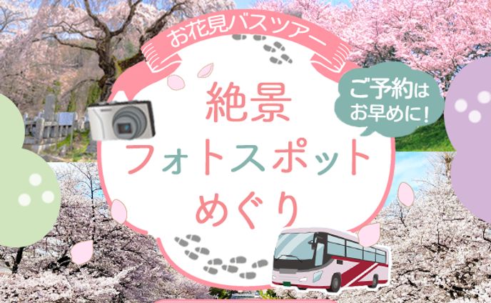 お花見バスツアー絶景フォトスポットめぐり