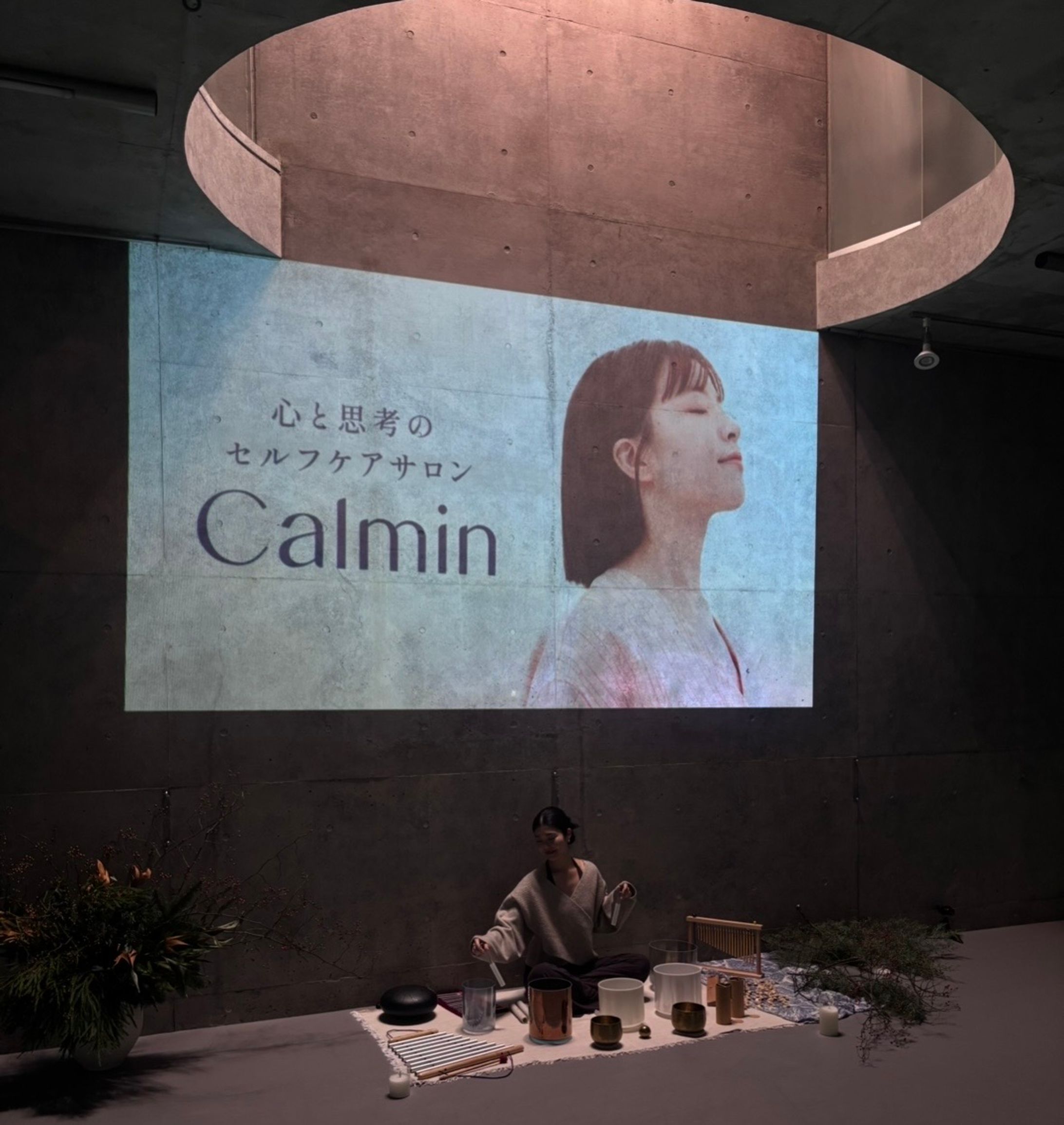 大丸百貨店Calmin 対面イベント sound bath-1