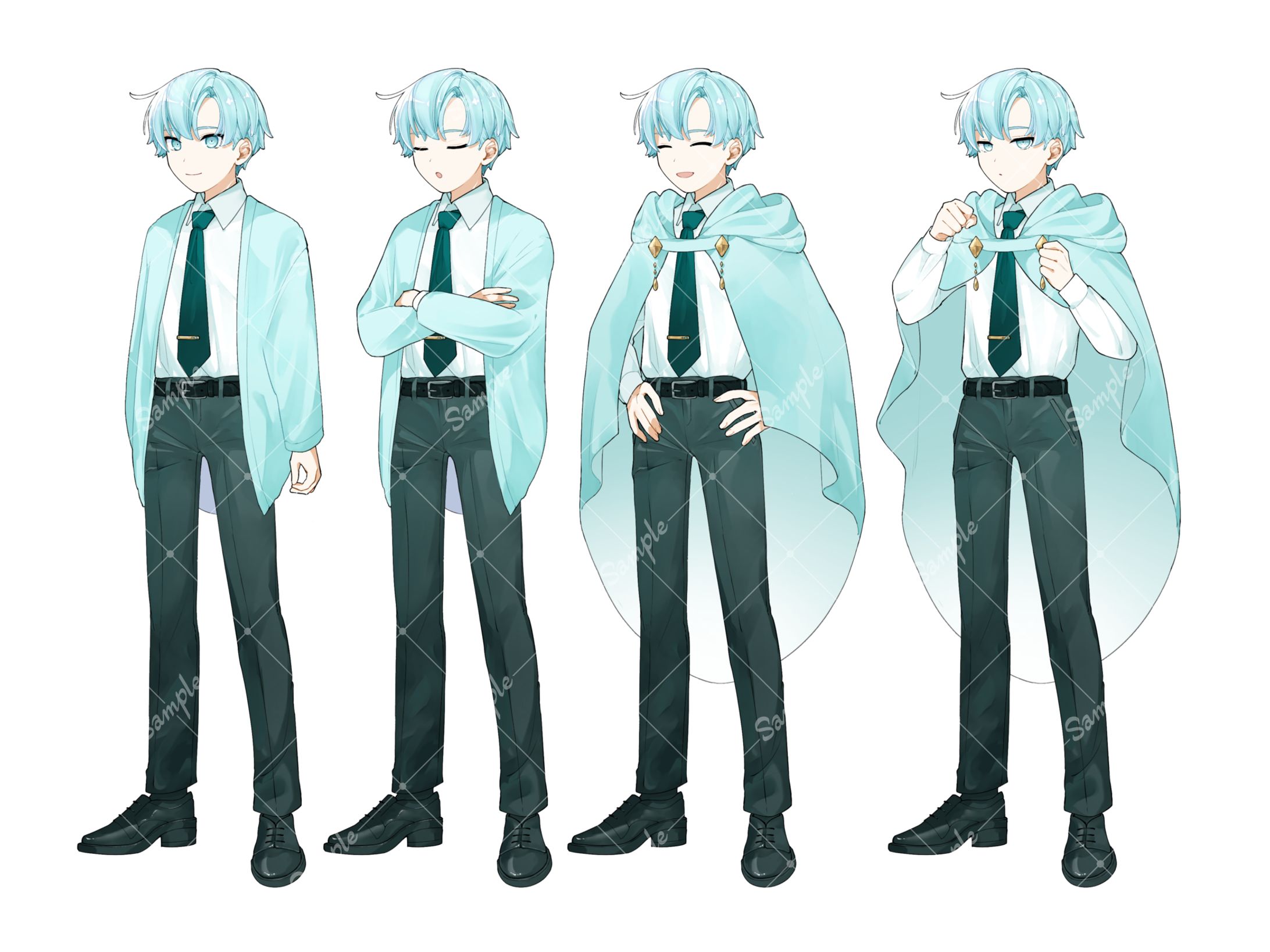 全身立ち絵(通常頭身)2-1