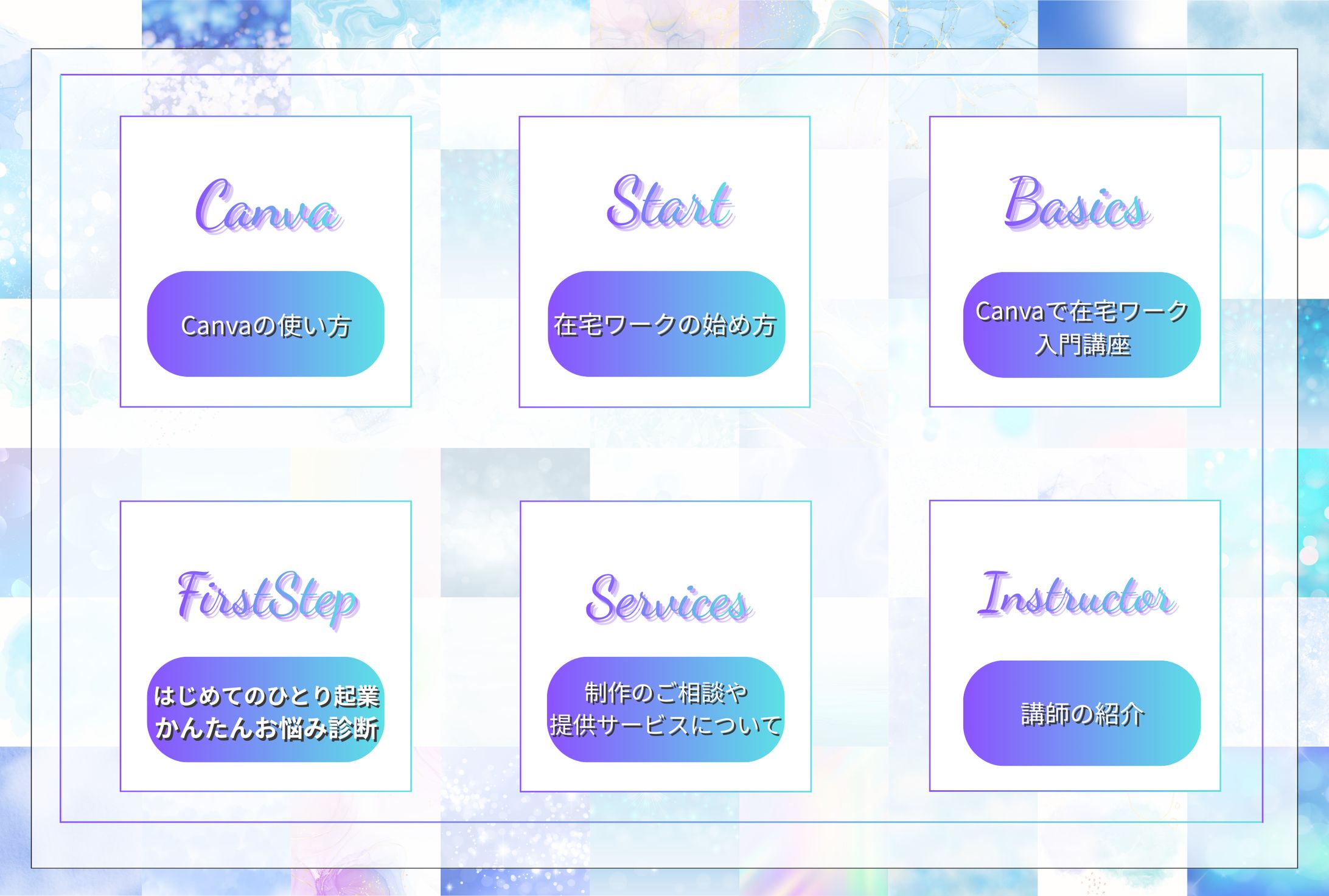 Canvaデザイン講座のLINEリッチメニュー-1