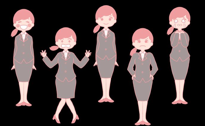 表情差分イラスト