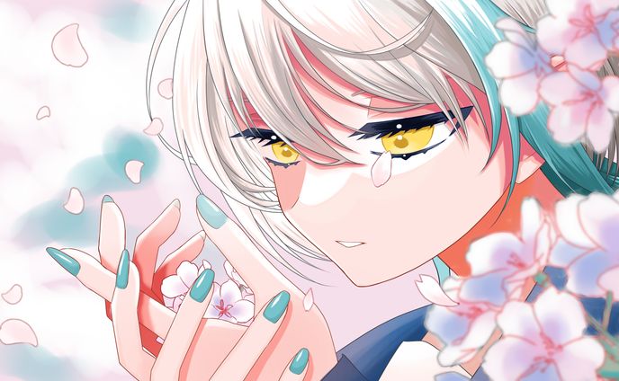 「花を唄う」歌ってみた用イラスト