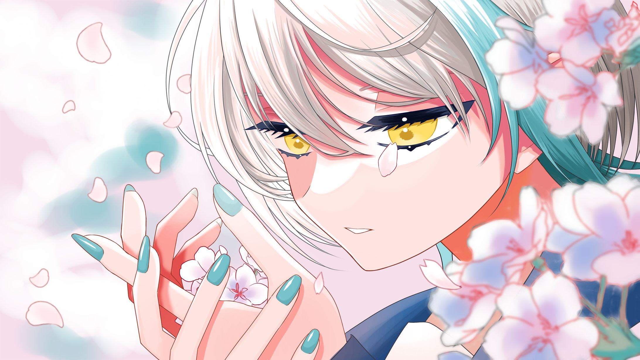 「花を唄う」歌ってみた用イラスト-1