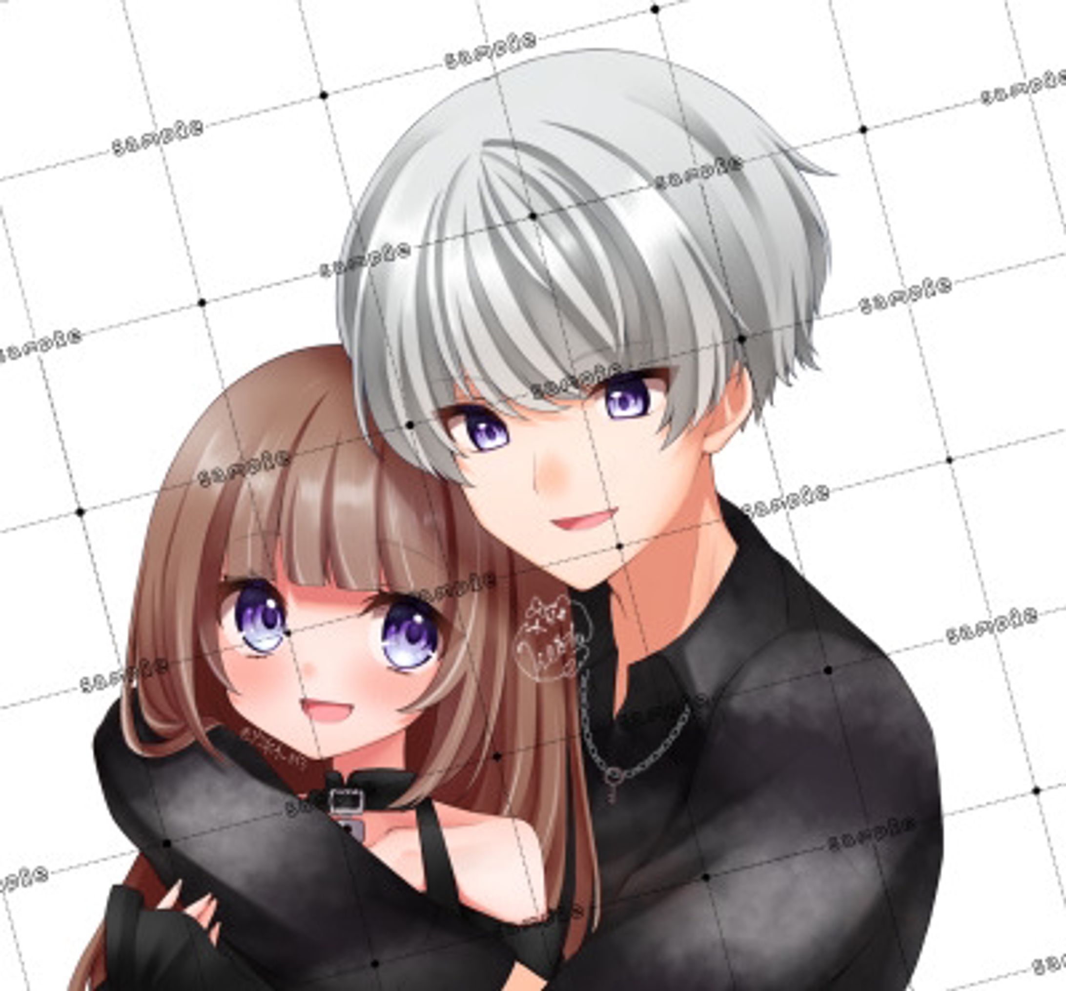 等身胸上ペア画まとめ-1