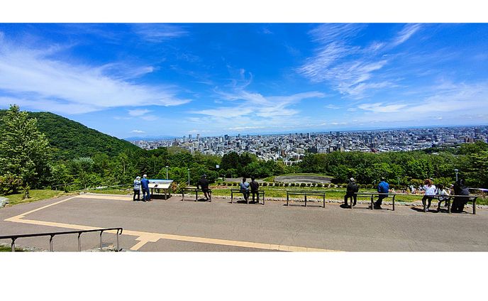 札幌市街眺望 - 旭山記念公園から20240602