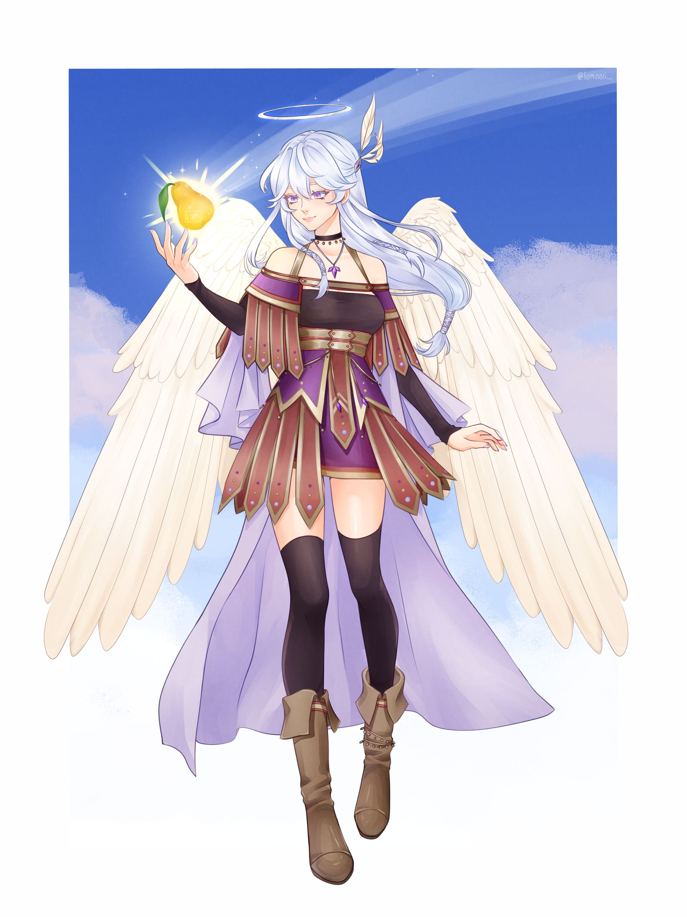 Character Design || DQIX Fanart : Guardian of angel falls-1