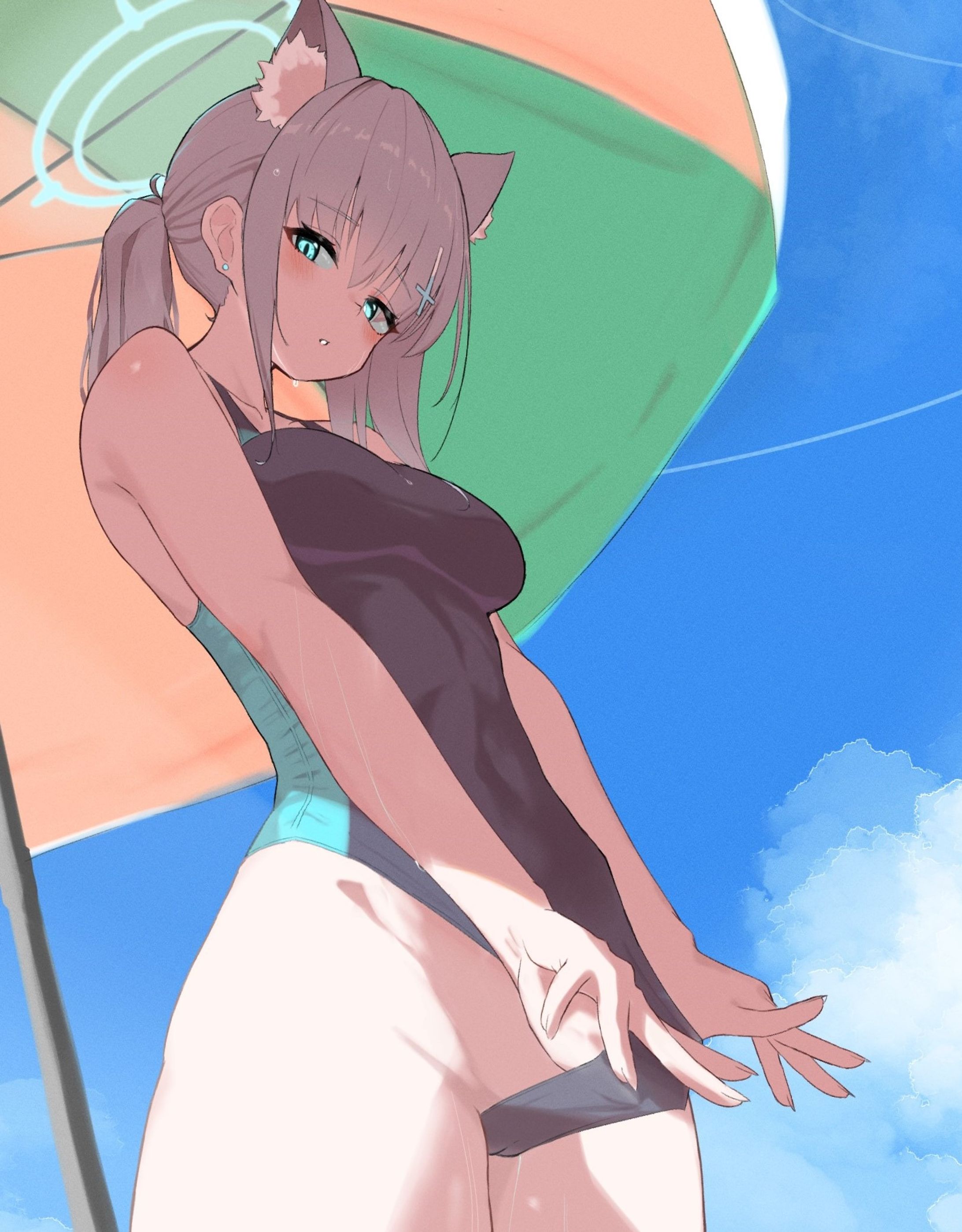 競泳水着シロコ-1