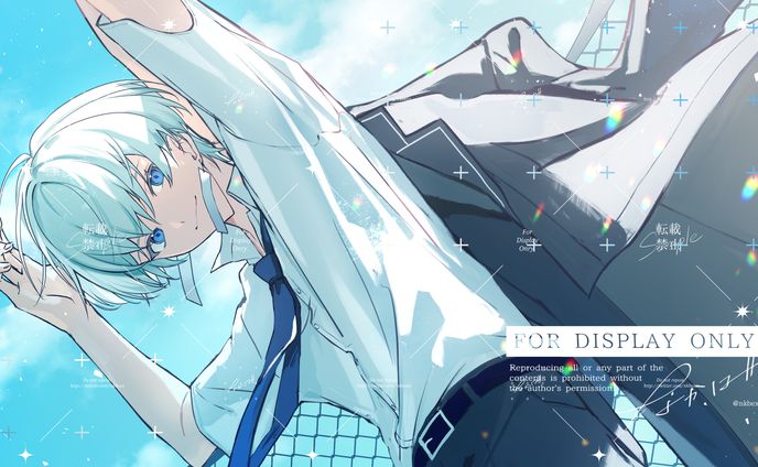 なしろ様/『青と夏』MVイラスト