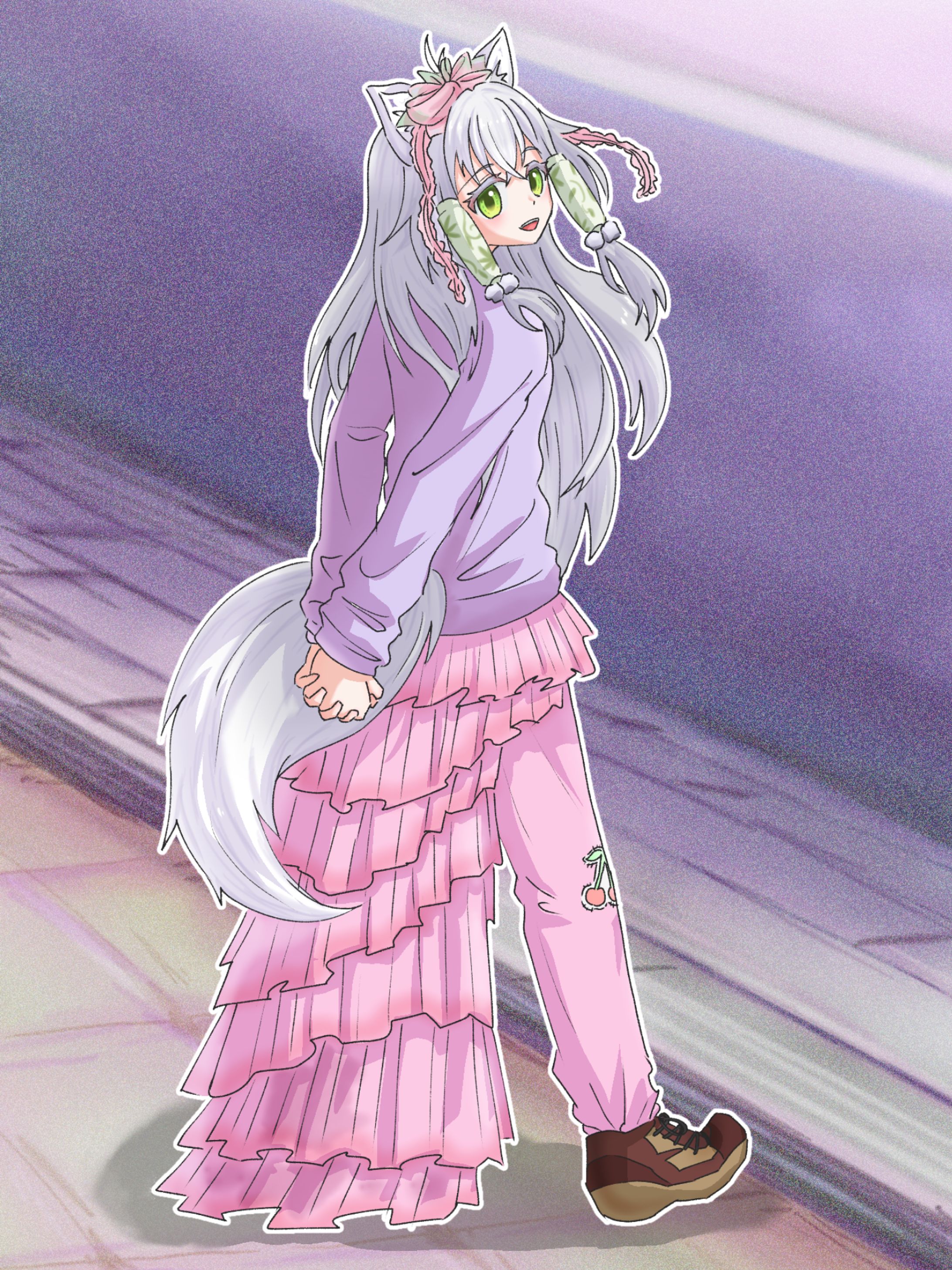ゆるふわコーデ桜猫ねむさん-1
