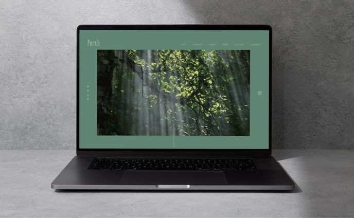 【HP制作】Perch(カフェ)