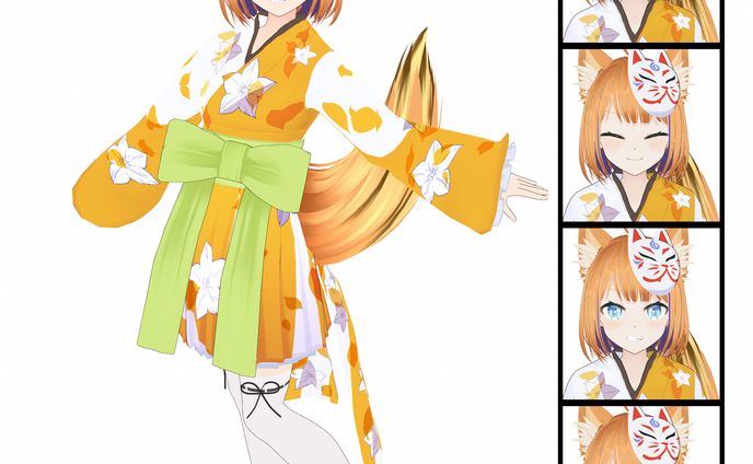 Vroid(＋blender)制作モデル