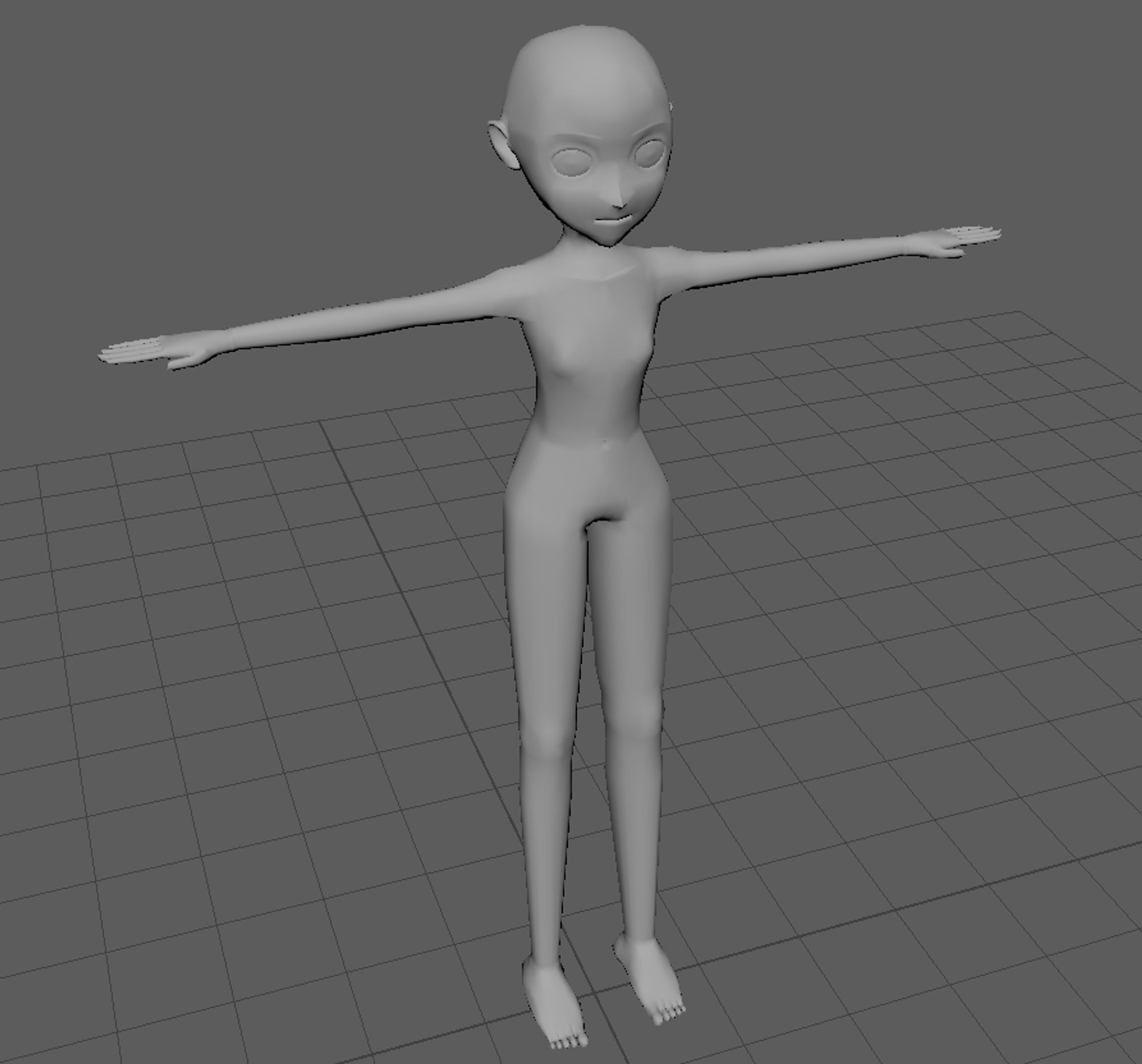 汎用アニメ風キャラ素体-1