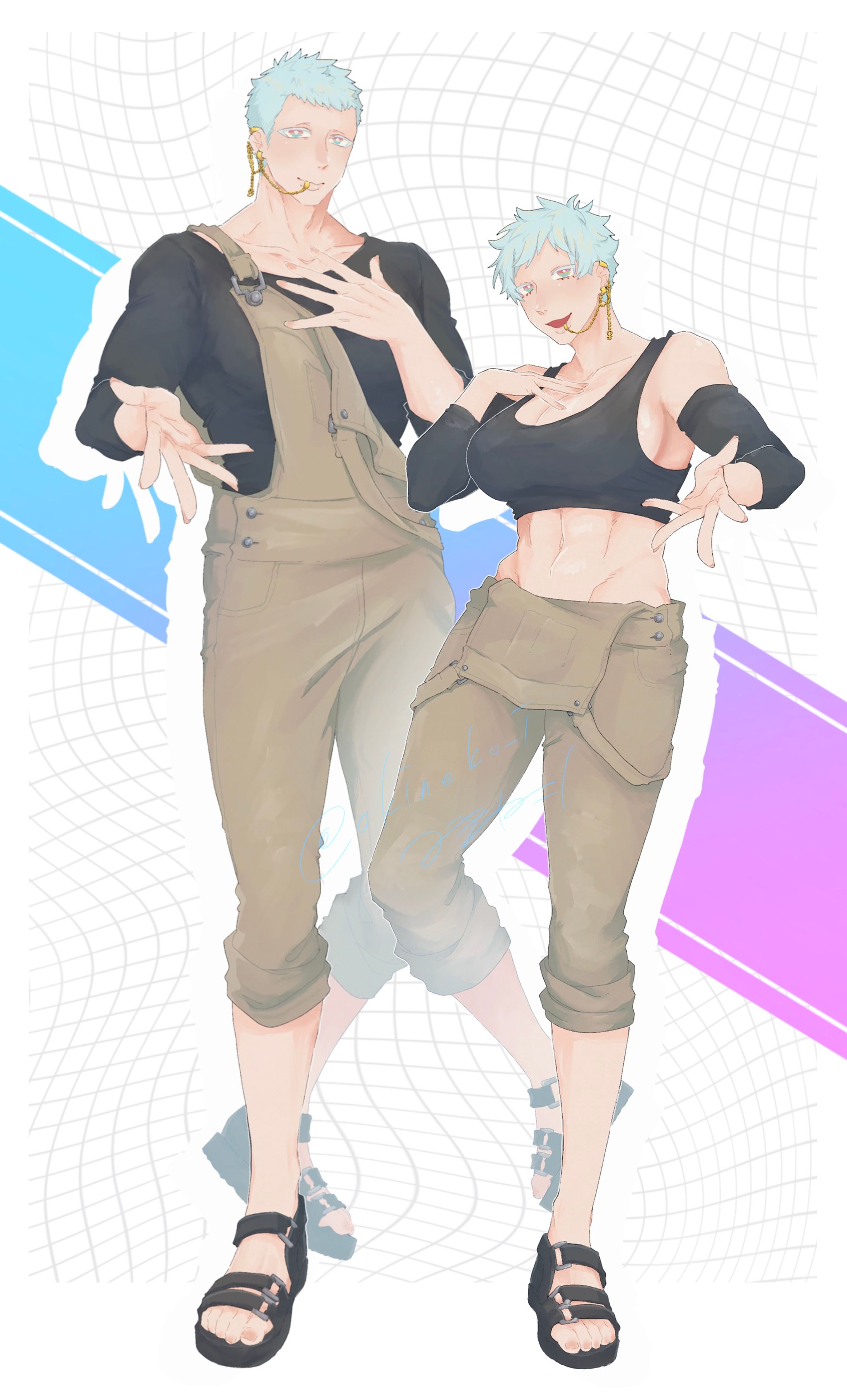 【OC】ミント兄弟　立ち絵-1