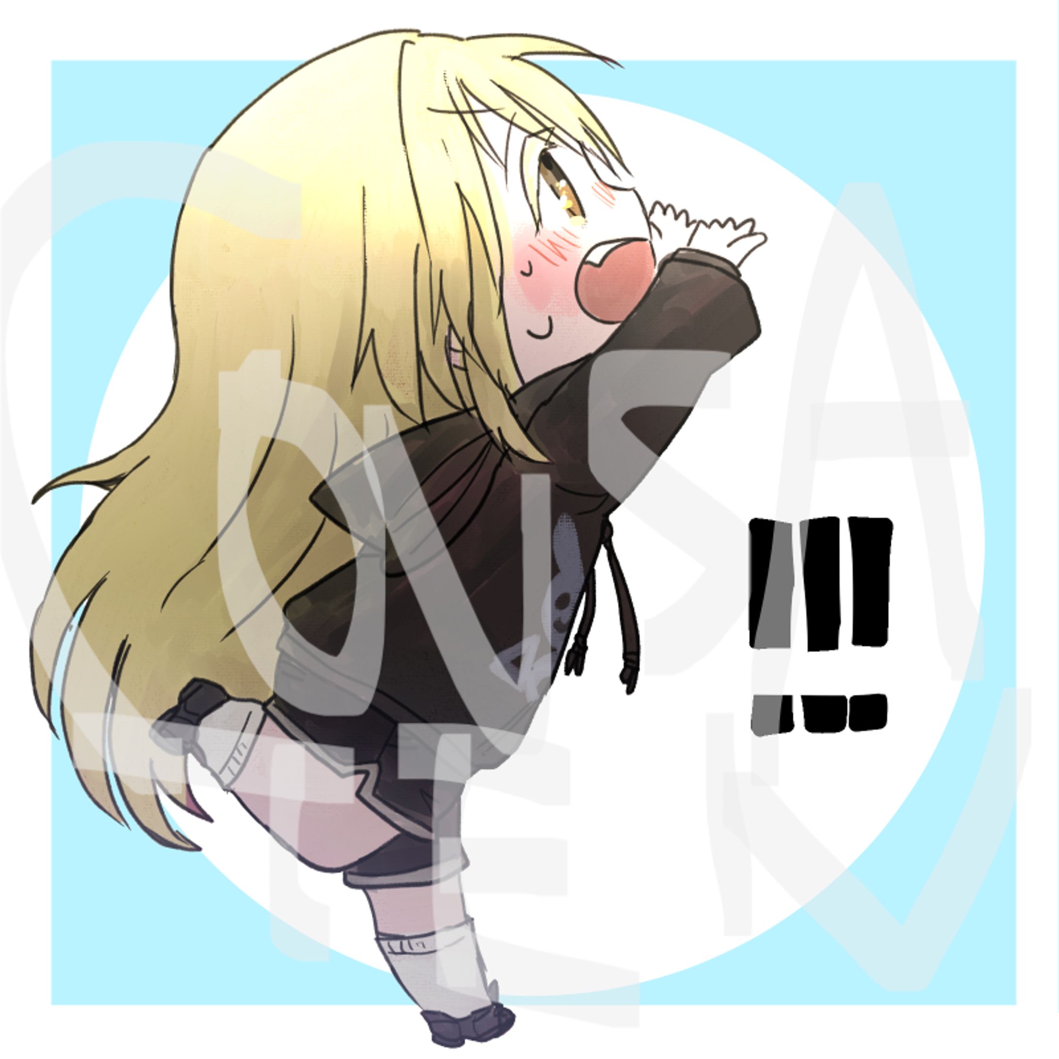 デフォルメペアアイコンの私側のキャラ-1