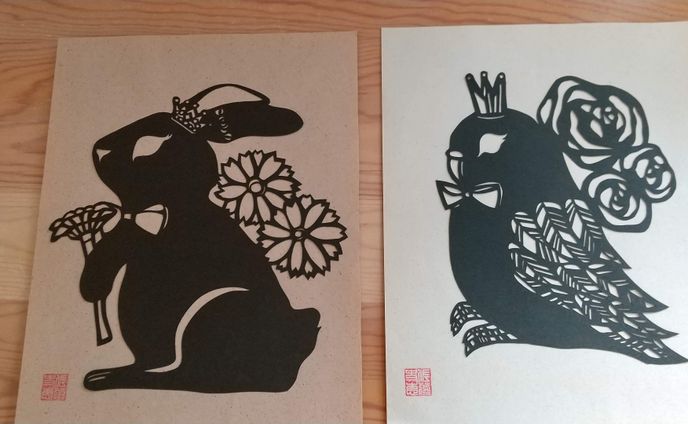 切り絵　どうぶつ