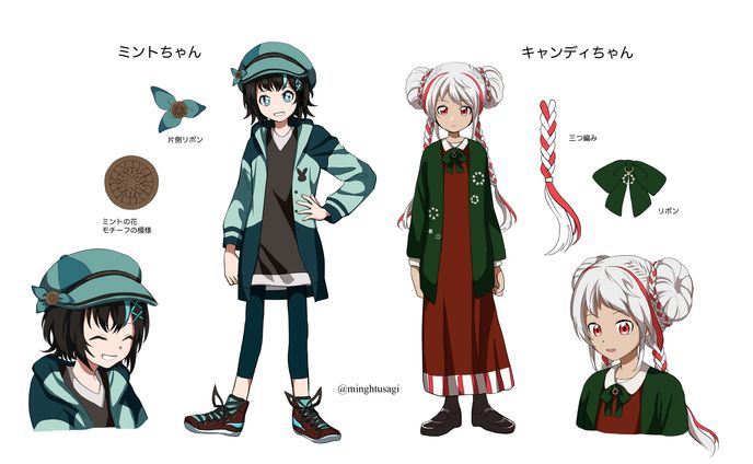 coding、キャラデザイン