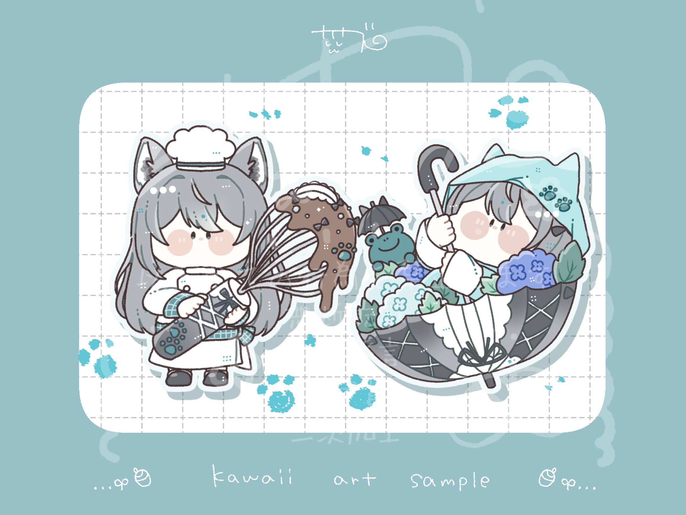 【ご依頼】量産SDイラスト/灰雪ノエル様-1