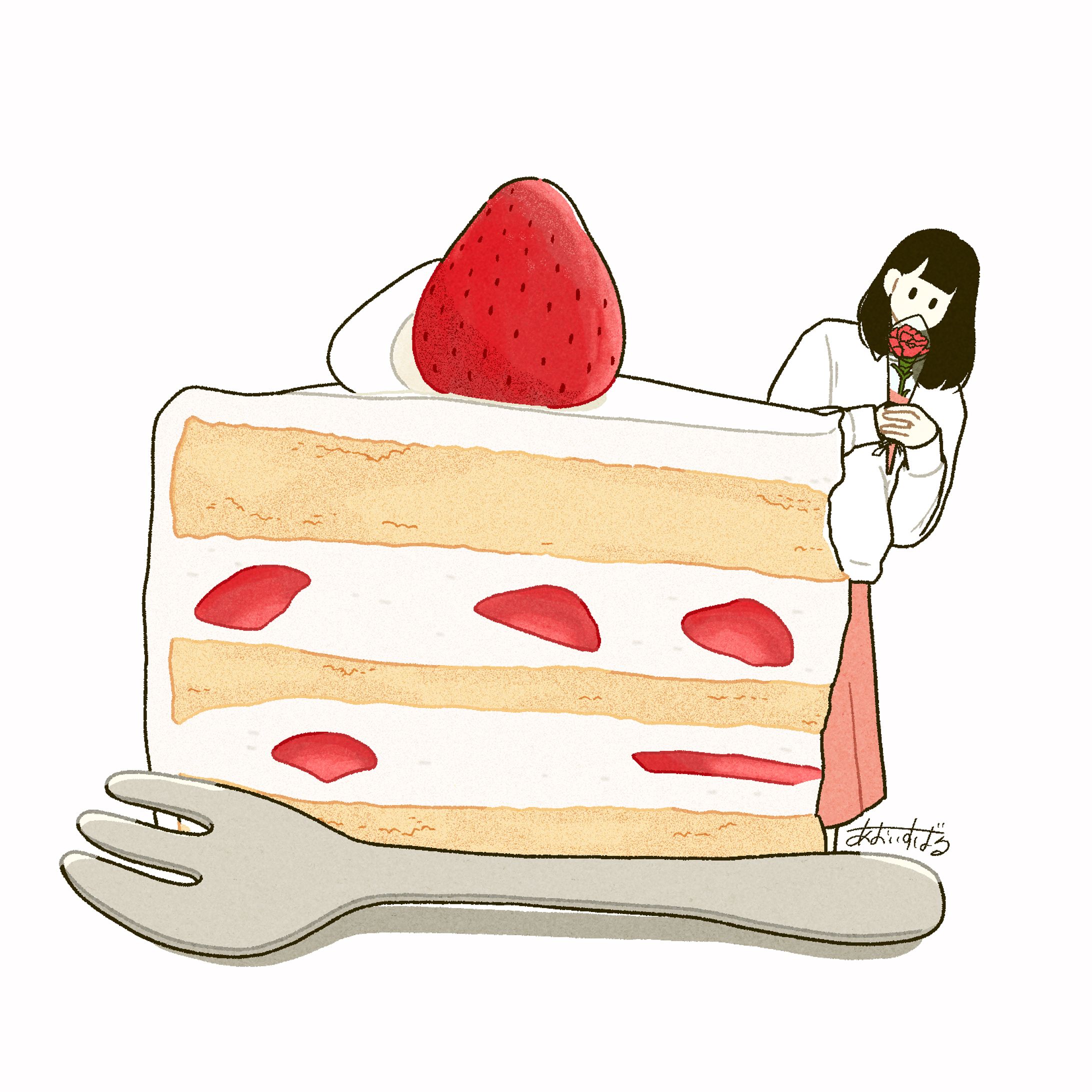 【オリジナル】ショートケーキ-1