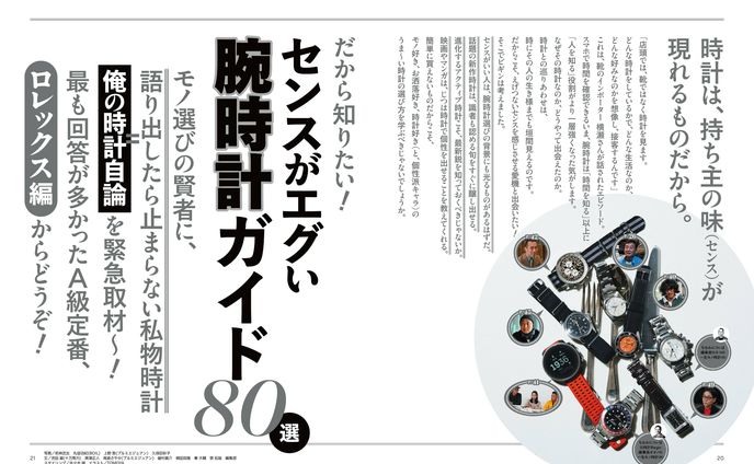 Begin/August,2023〜Wrist Watches Snap issue〜