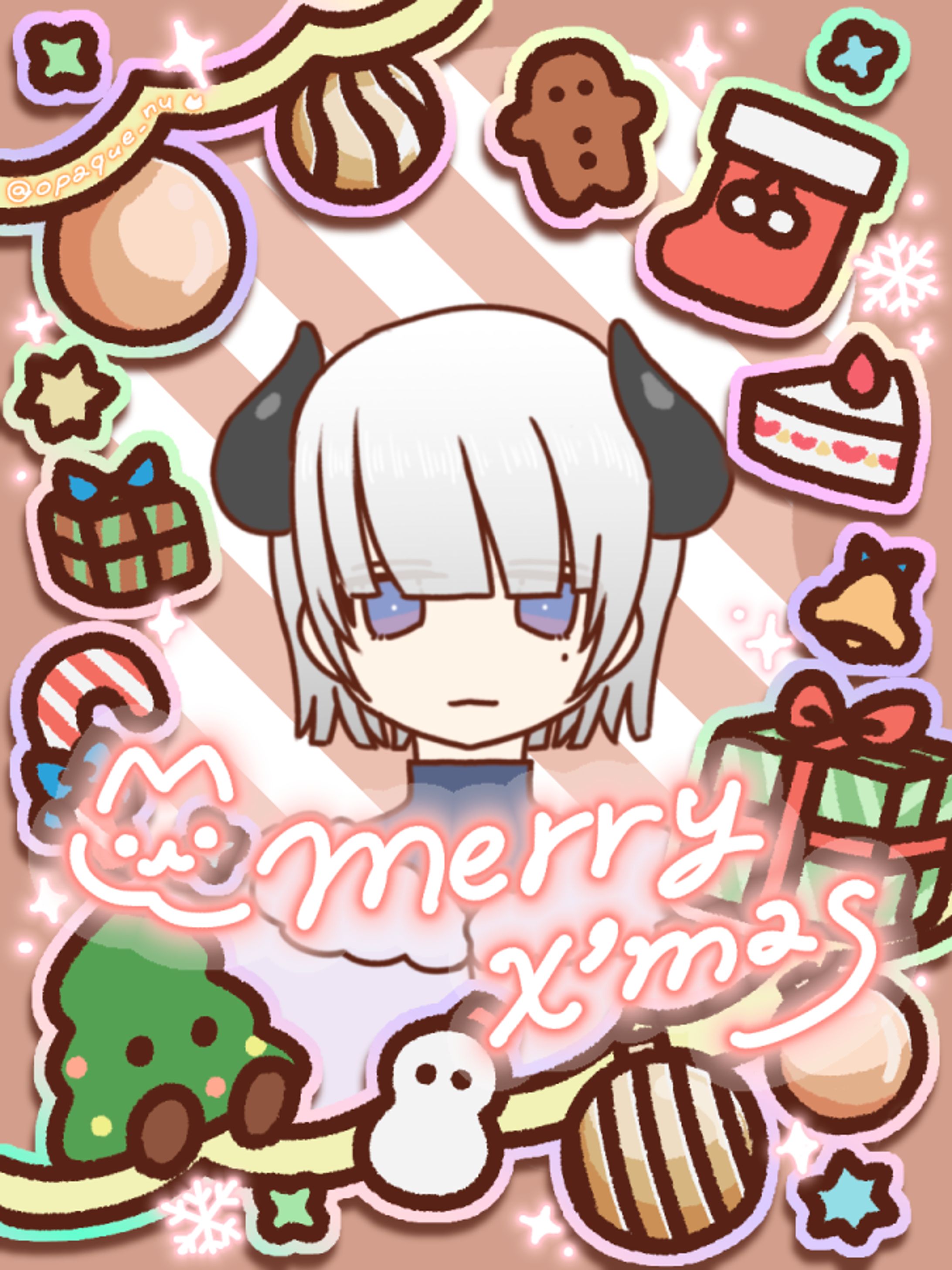 【おはVおやV素材】クリスマスフレーム-1