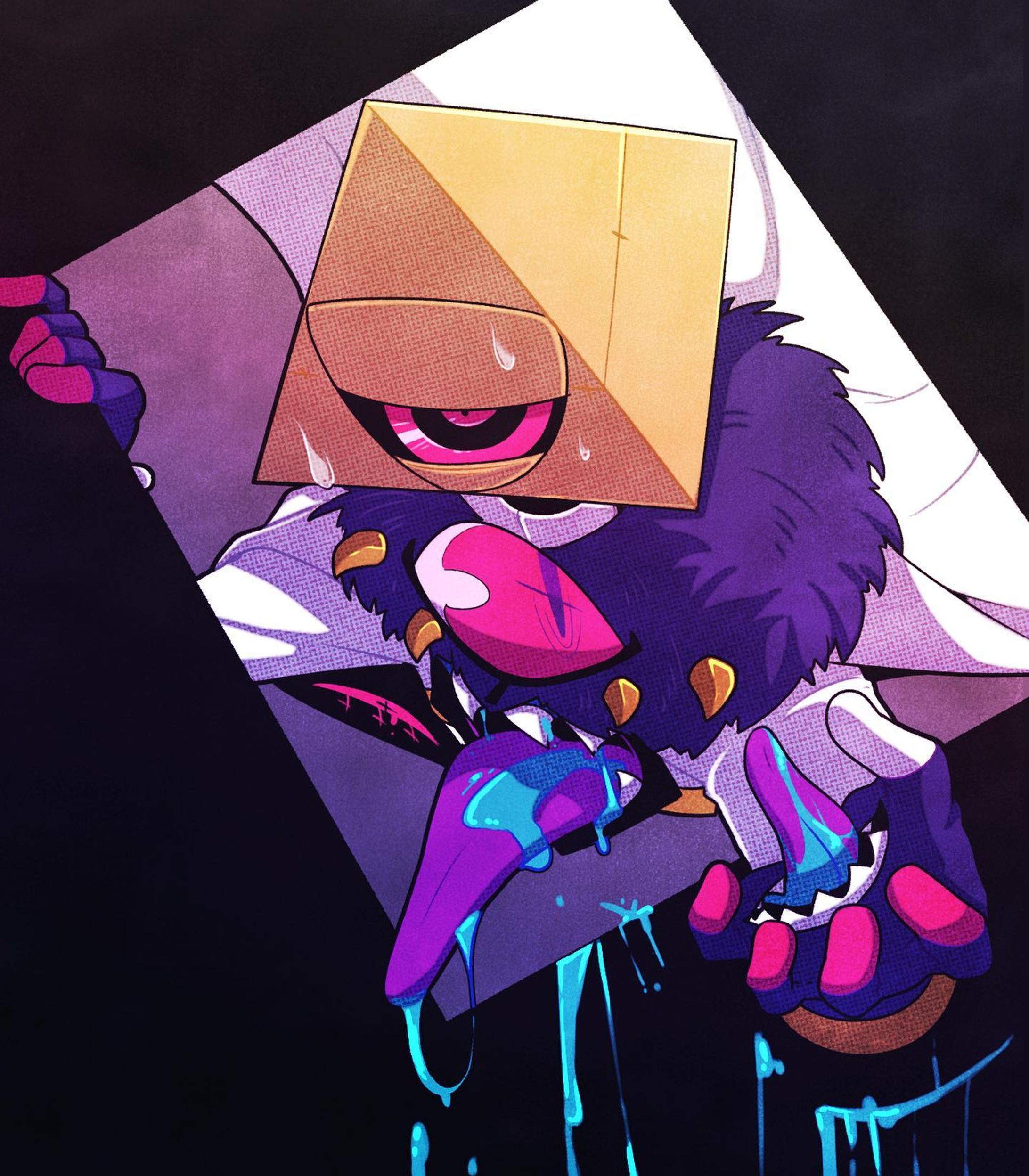 #イラスト #人外 #オリジナルイラスト 
#オリジナルキャラクター #illustration #monster #originalcharacter #objecthead #異形頭 #touseioc-1