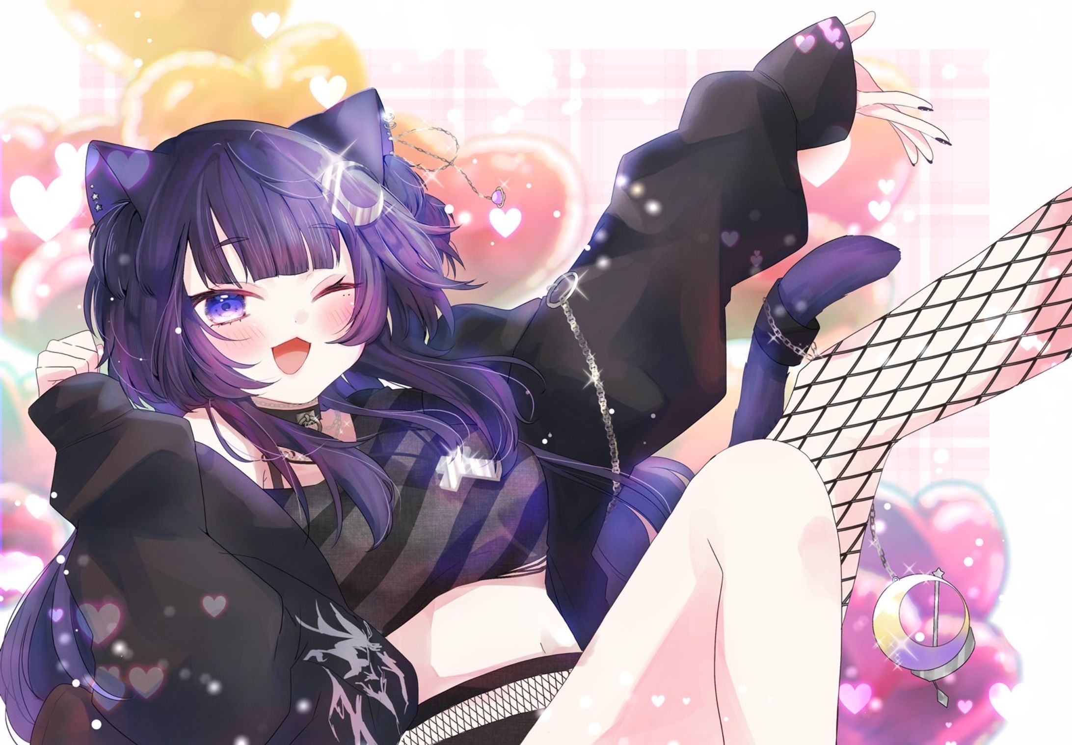 vtuber音海夜帷様　バースデイイラスト　早期納品-1