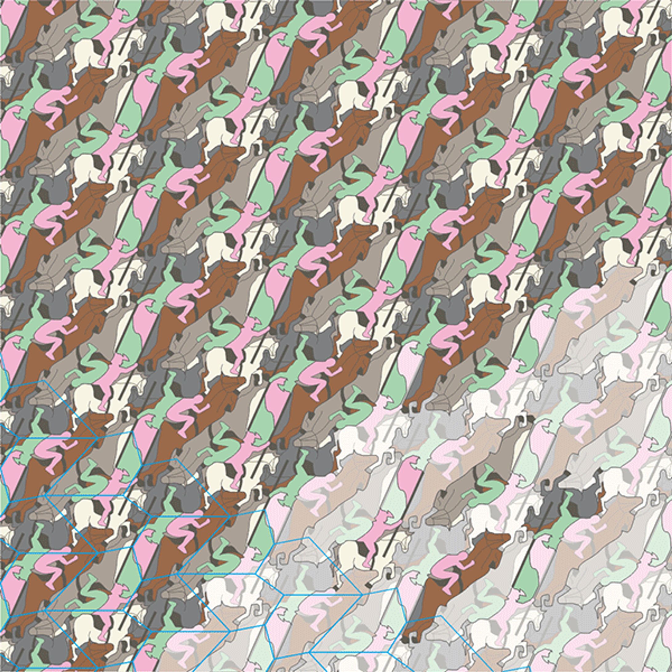 Escher-like (horse and ...)-1